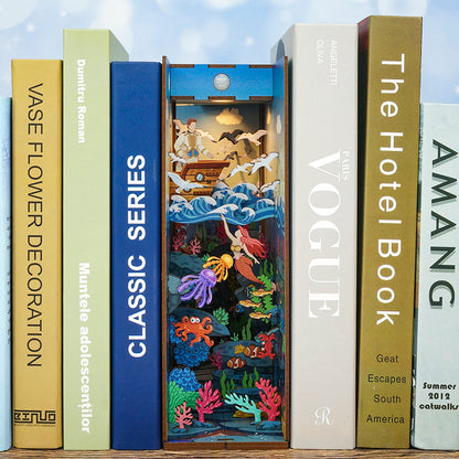 Hands Craft DIY Miniature Book Nook Kit | Mermaid Story