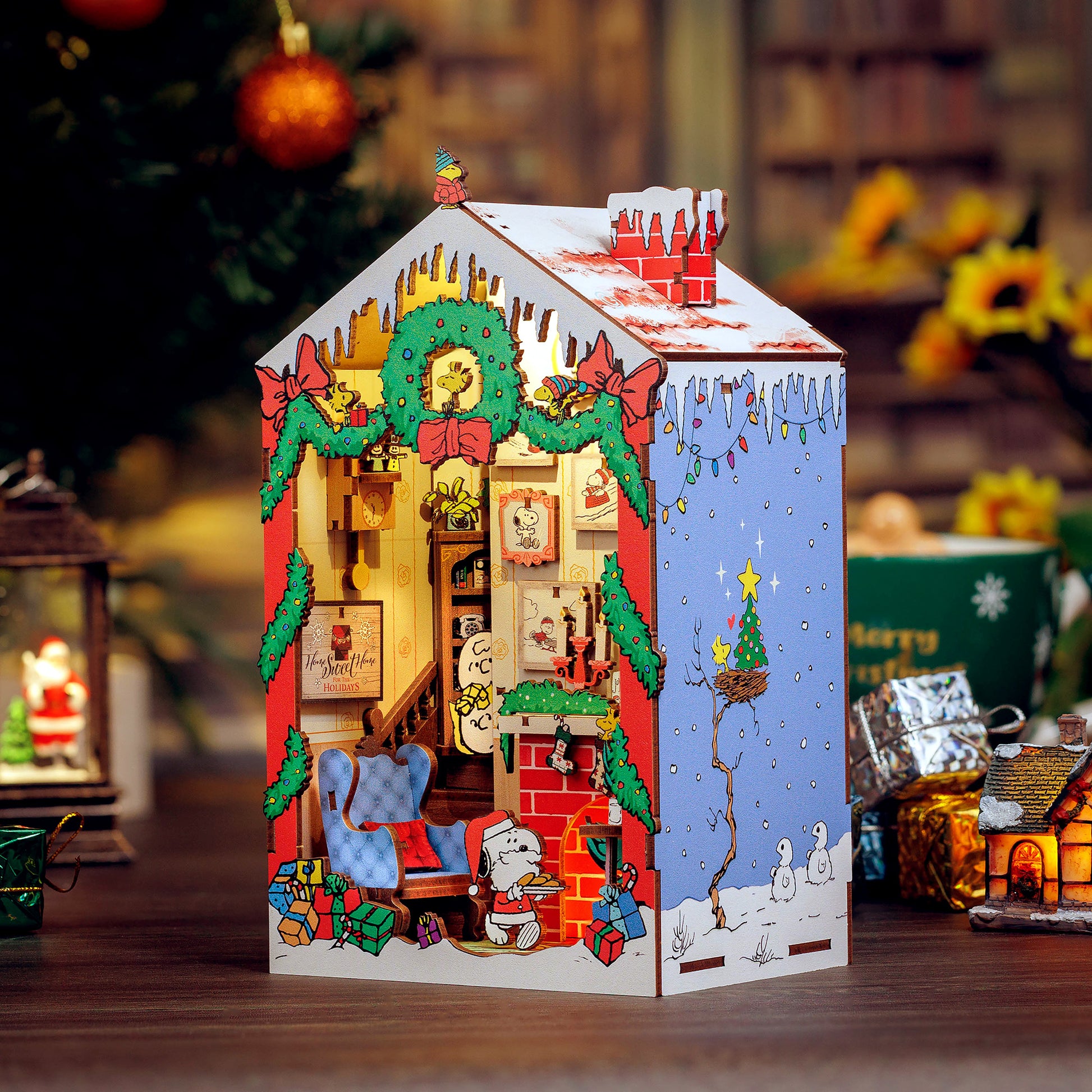 Cuteefun Doe-het-zelf miniatuurhuis om te bouwen, miniatuur poppenhuis Cuteefun Doe-het-zelf miniatuurhuis om te bouwen, miniatuur poppenhuis