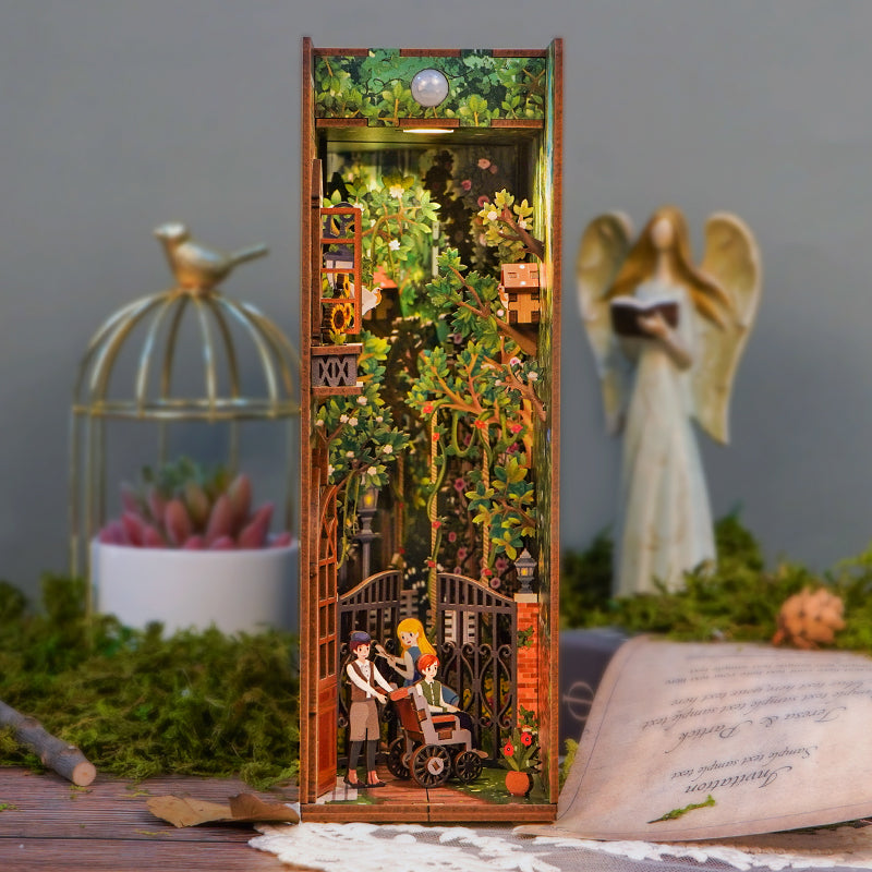 Hands Craft DIY Miniature Book Nook Kit | Secret Garden