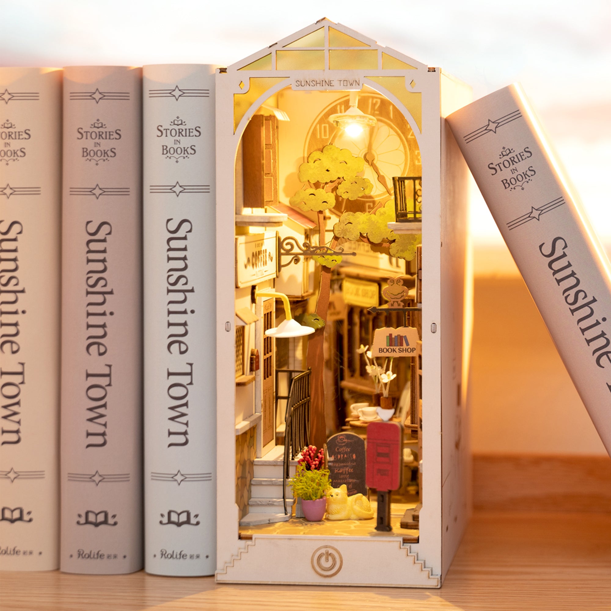 Hands Craft DIY Miniature Book Nook Kit | Sunshine Town