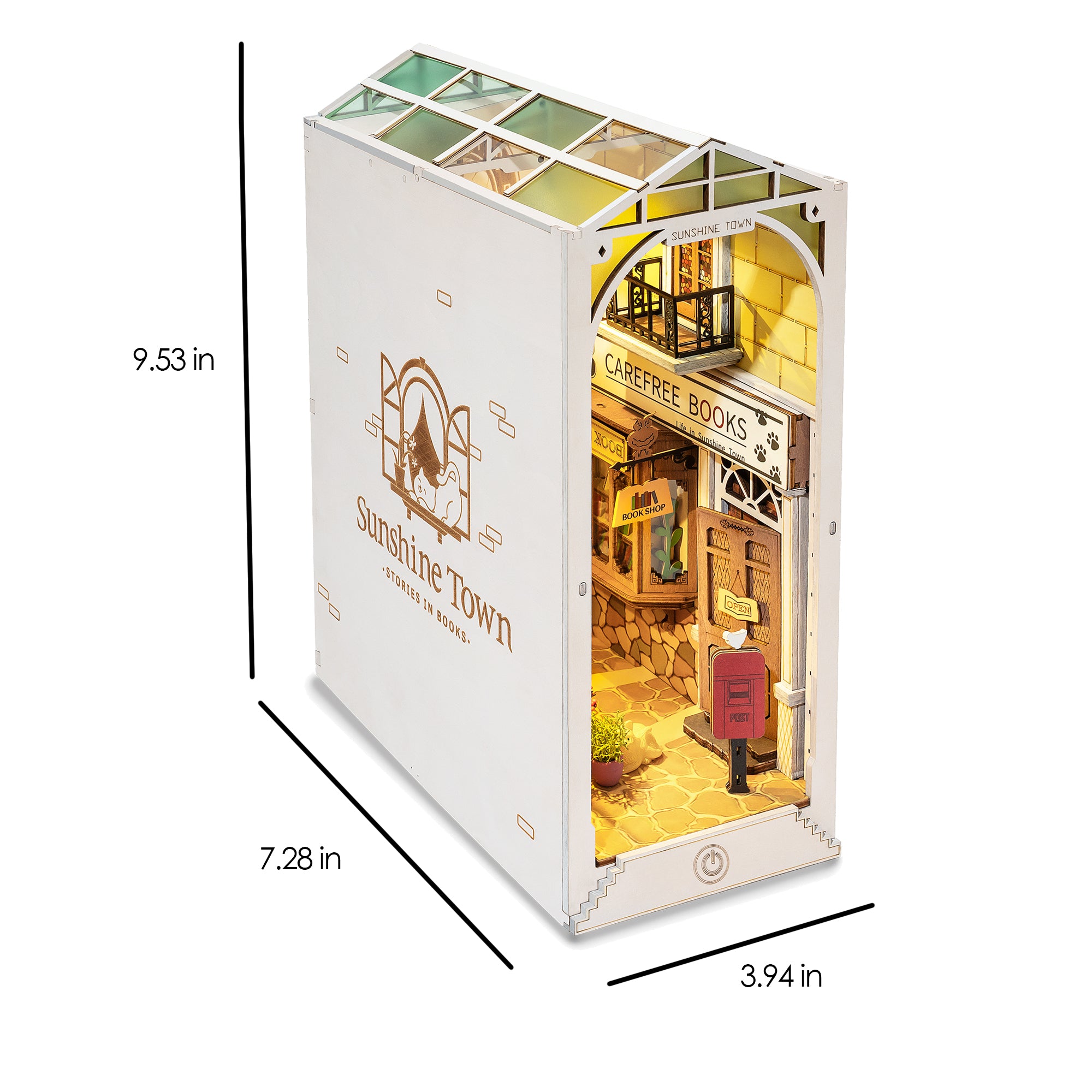 Hands Craft DIY Miniature Book Nook Kit | Sunshine Town