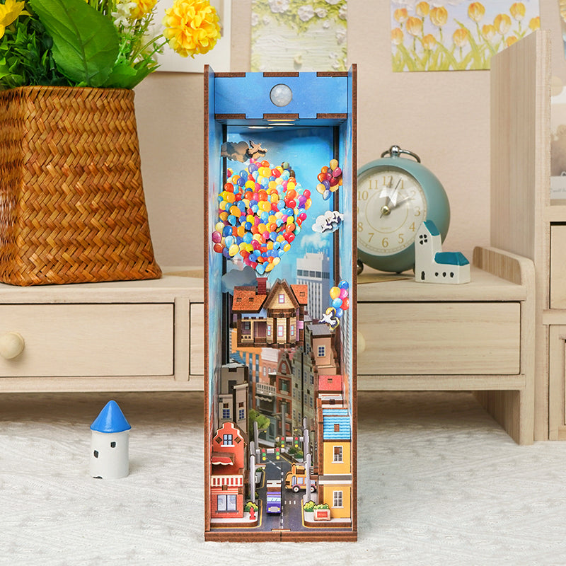 Hands Craft DIY Miniature Book Nook Kit | Travel with the Wind