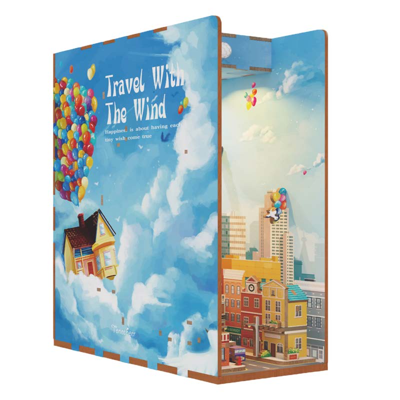 Hands Craft DIY Miniature Book Nook Kit | Travel with the Wind