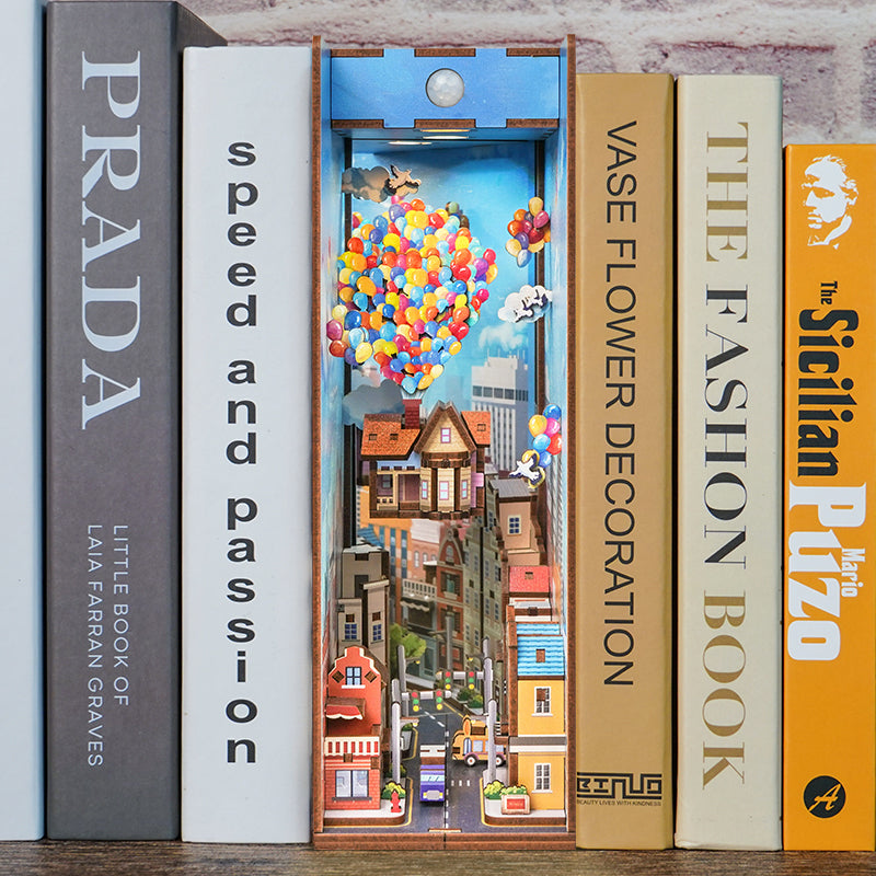 Hands Craft DIY Miniature Book Nook Kit | Travel with the Wind
