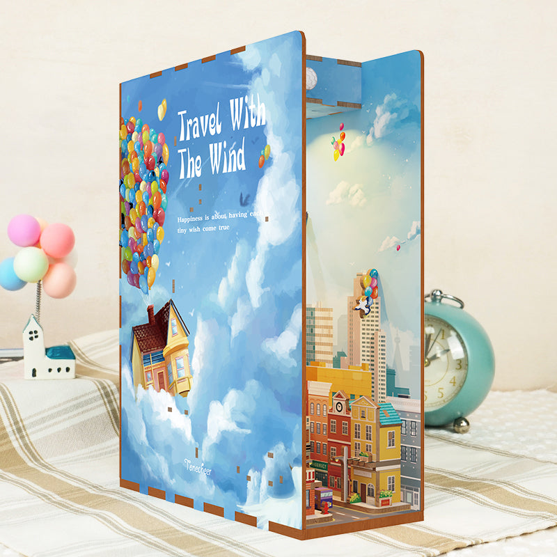 Hands Craft DIY Miniature Book Nook Kit | Travel with the Wind
