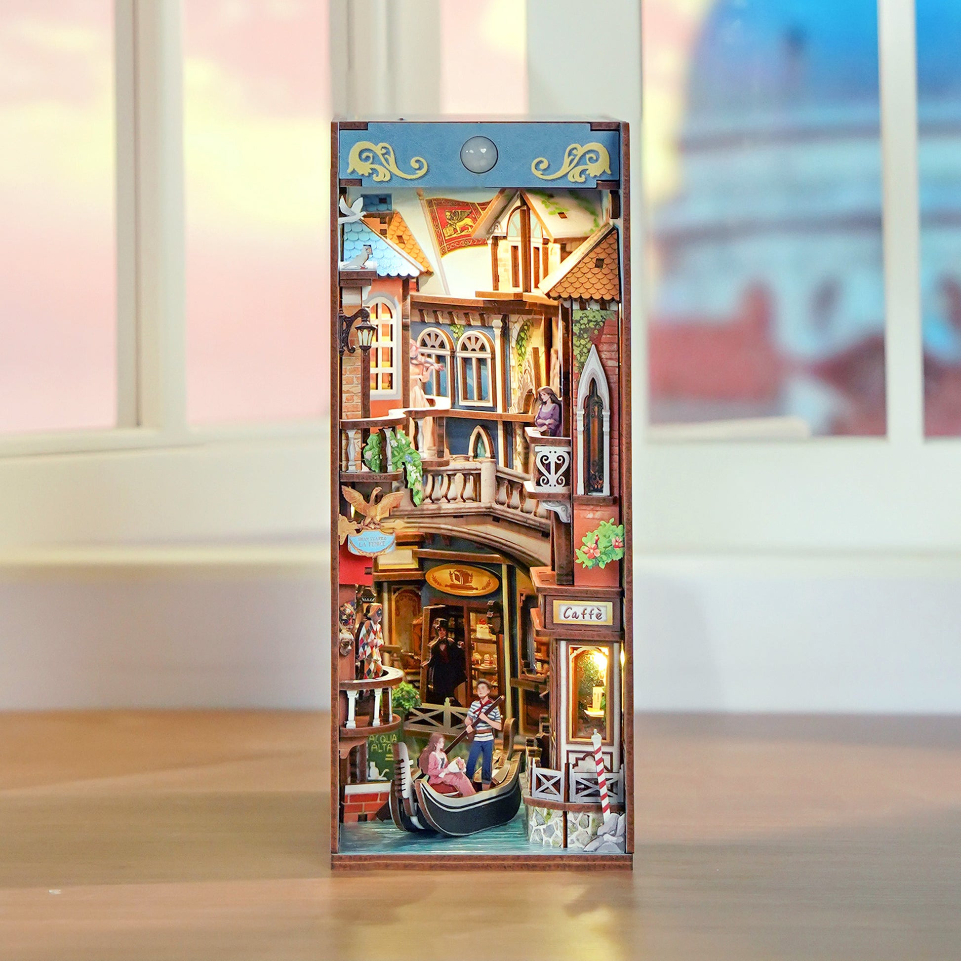 Hands Craft DIY Miniature Book Nook Kit | Venetian Dreams