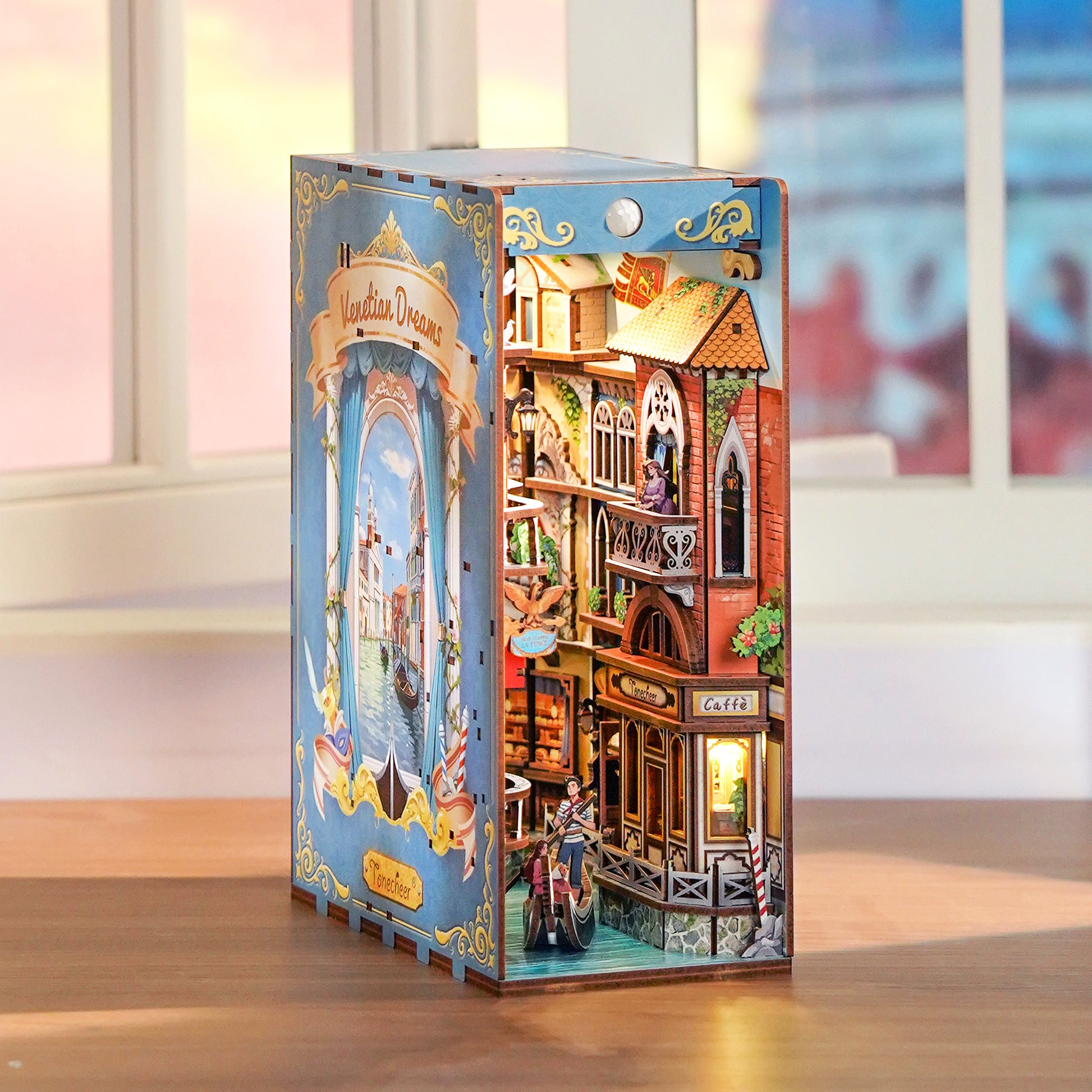 Hands Craft DIY Miniature Book Nook Kit | Venetian Dreams