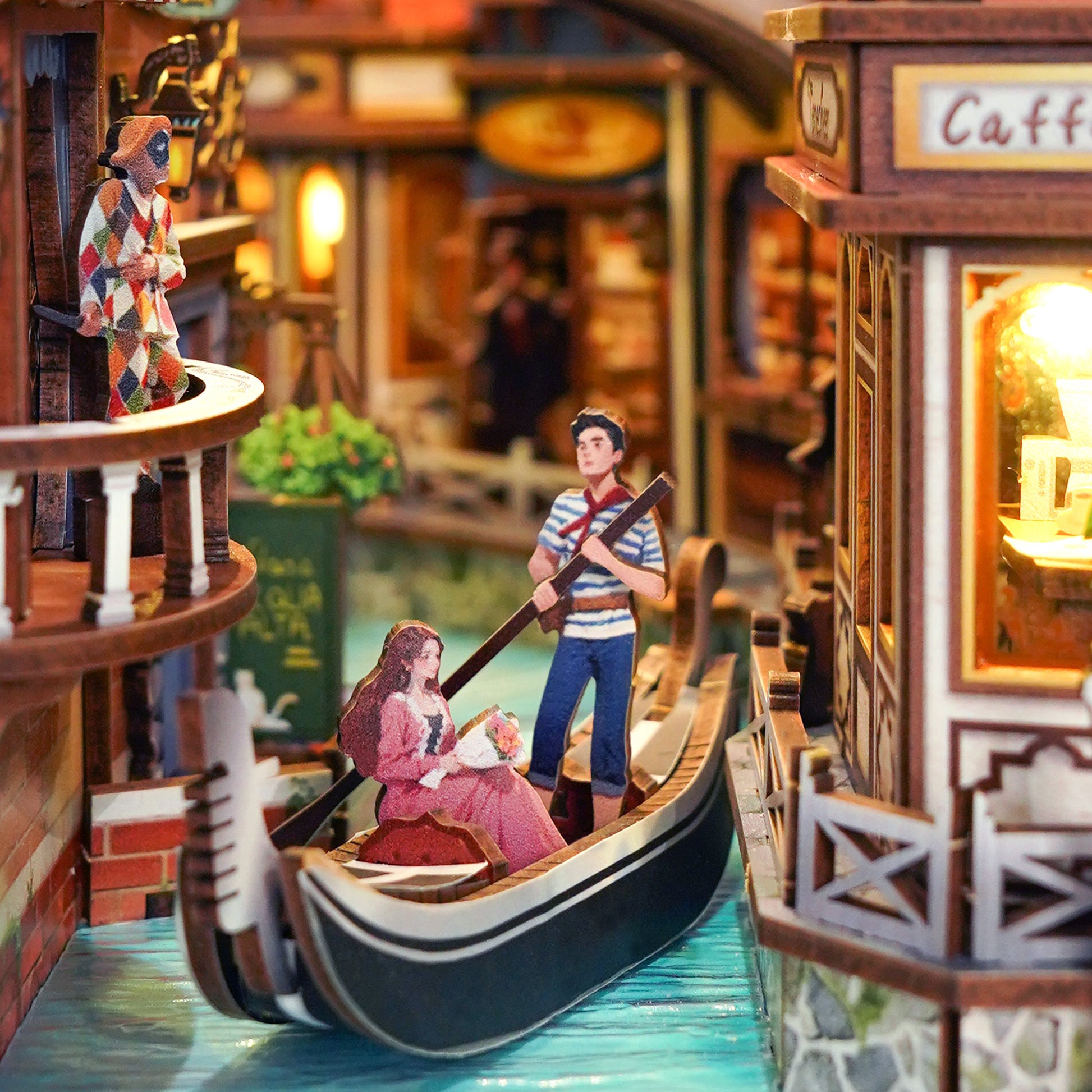 Hands Craft DIY Miniature Book Nook Kit | Venetian Dreams