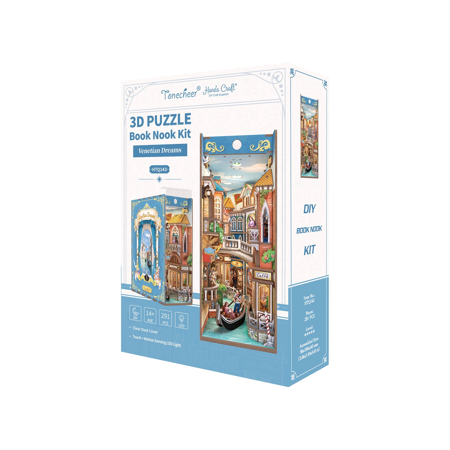 Hands Craft DIY Miniature Book Nook Kit | Venetian Dreams