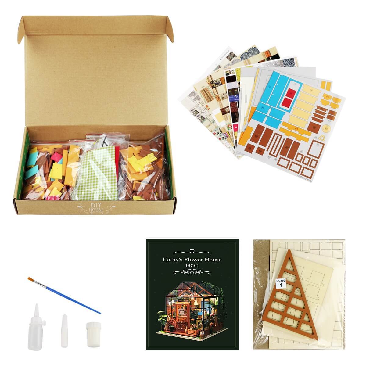 Hands Craft DIY Miniature House Kit | Cathy's Flower House