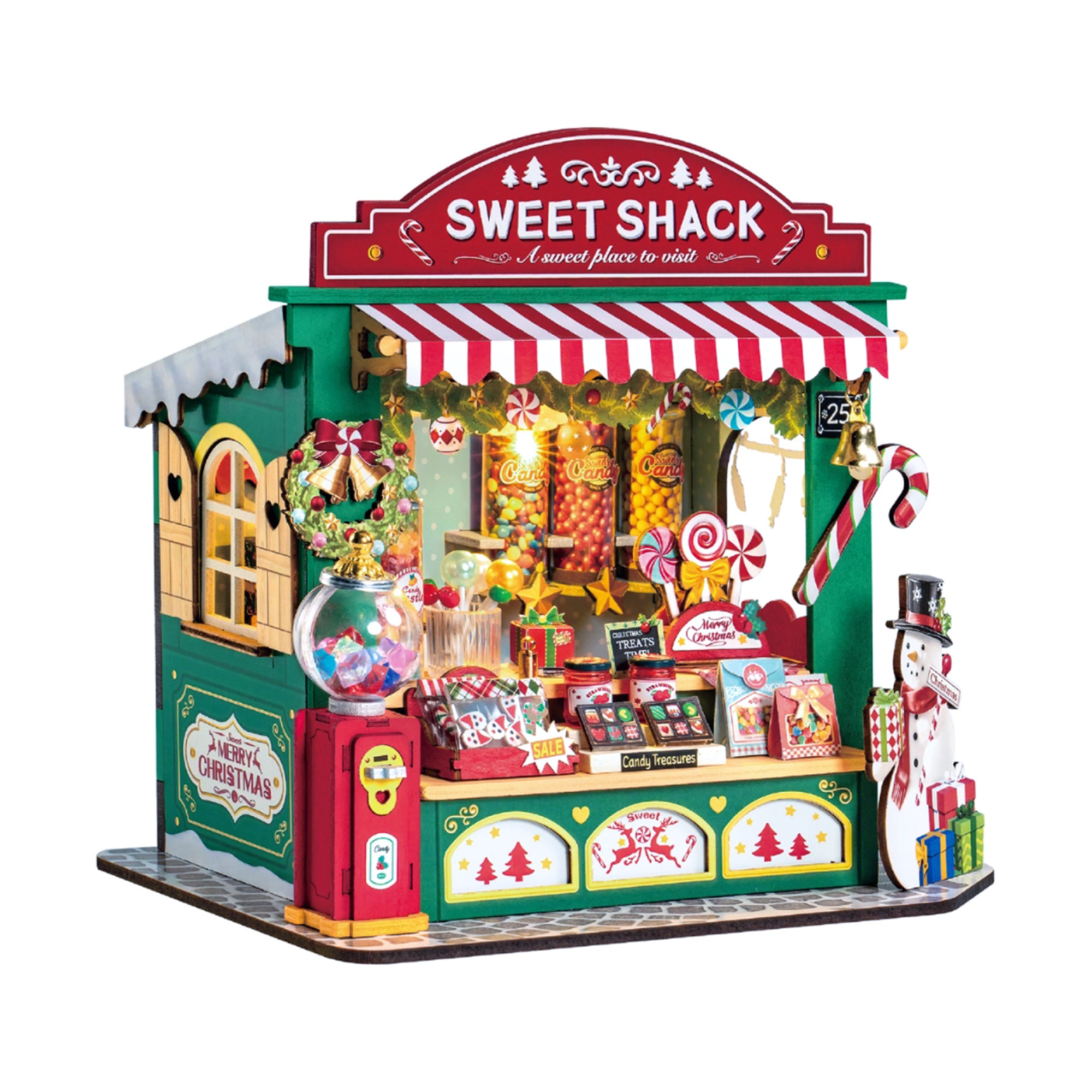 Hands Craft DIY Miniature House Kit | Christmas Candy Stand