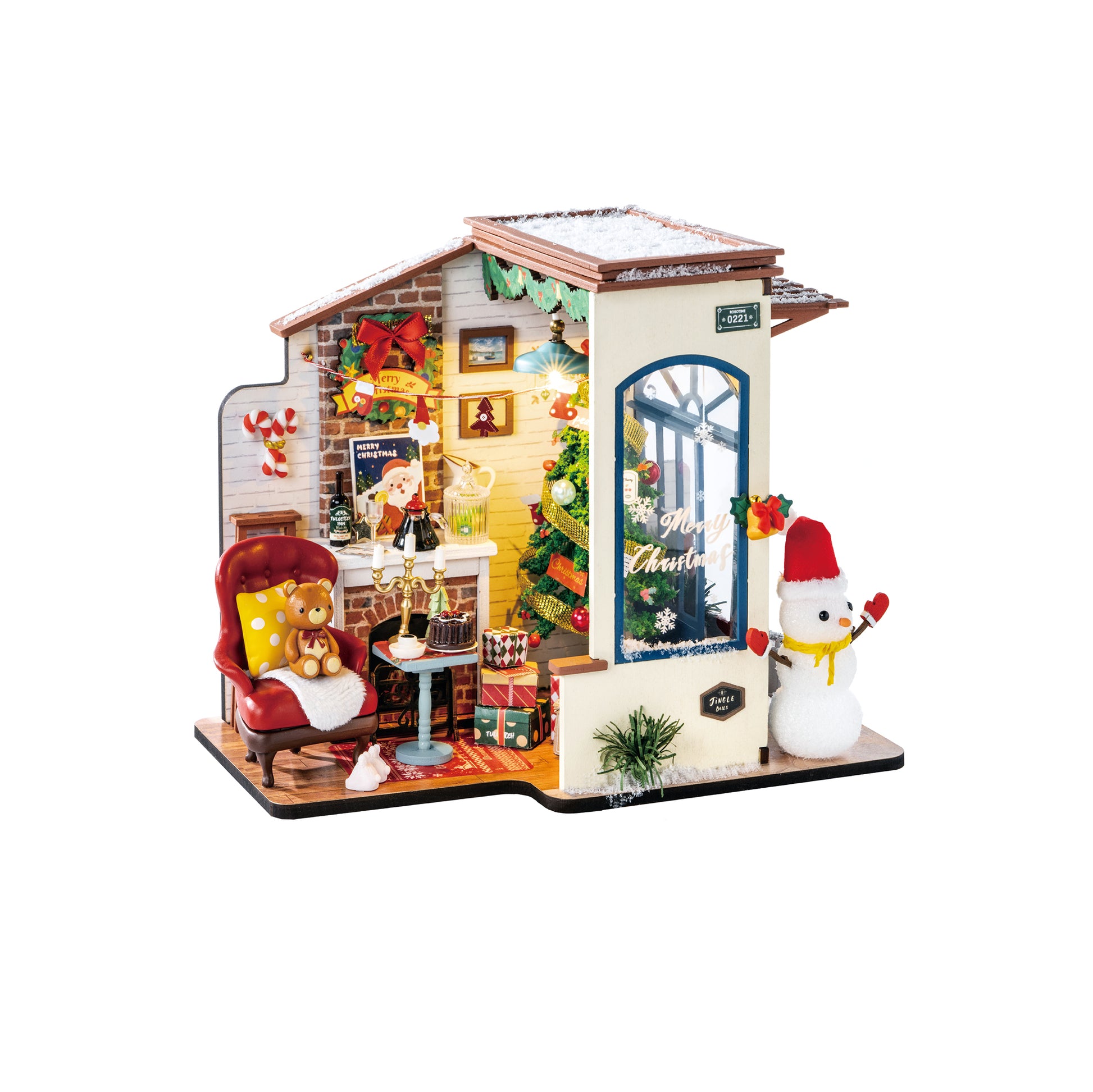 Hands Craft DIY Miniature House Kit | Christmas Snow House
