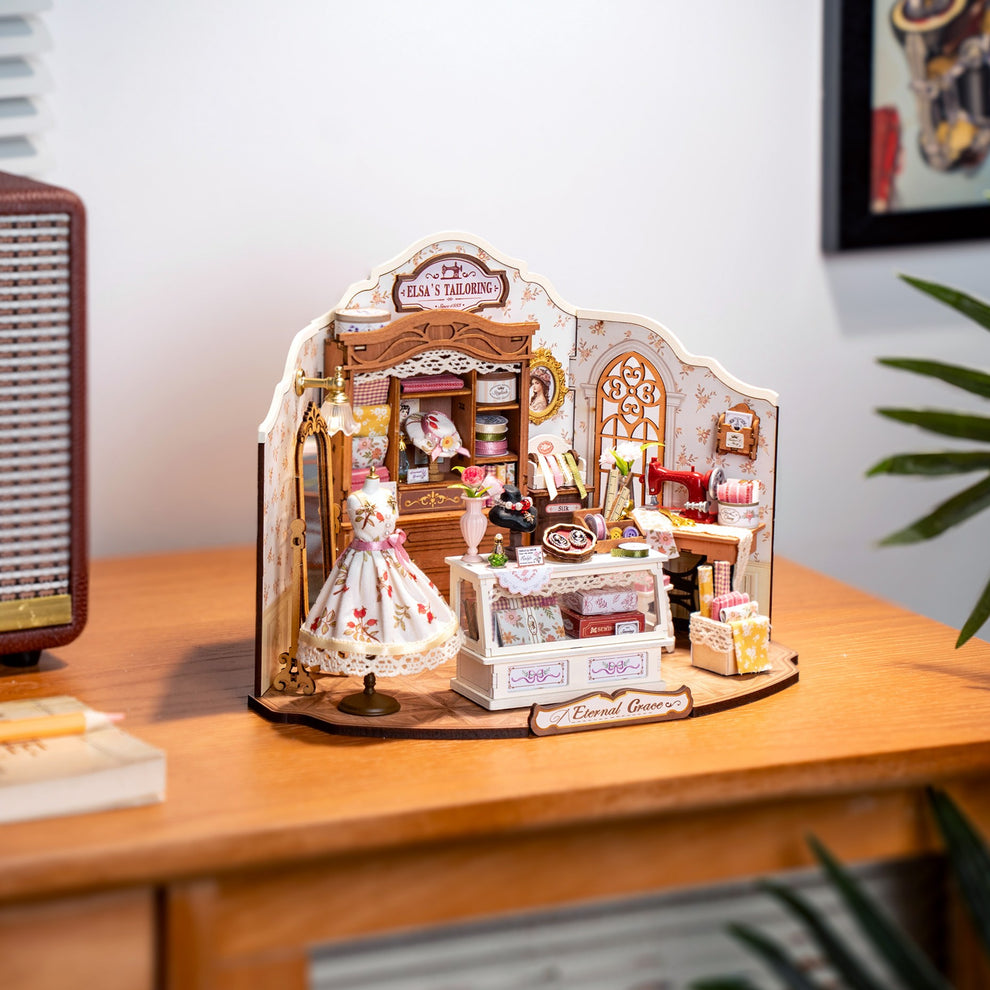 Hands Craft DIY Miniature House Kit | Elsa's Tailoring – Hands Craft US ...