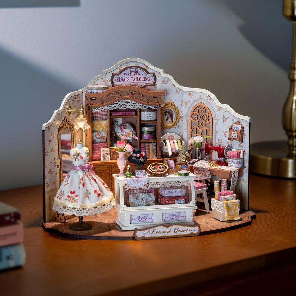 Hands Craft DIY Miniature House Kit | Elsa's Tailoring – Hands Craft US ...