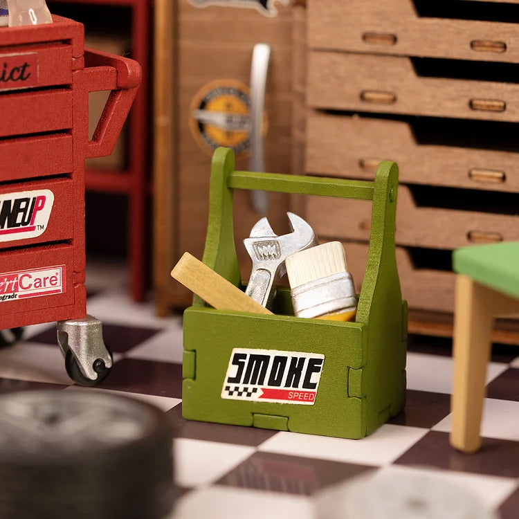 Hands Craft DIY Miniature House Kit | Garage Workshop