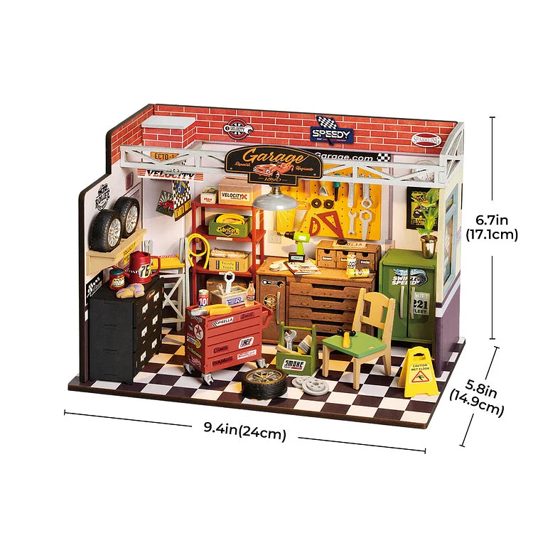 Hands Craft DIY Miniature House Kit | Garage Workshop