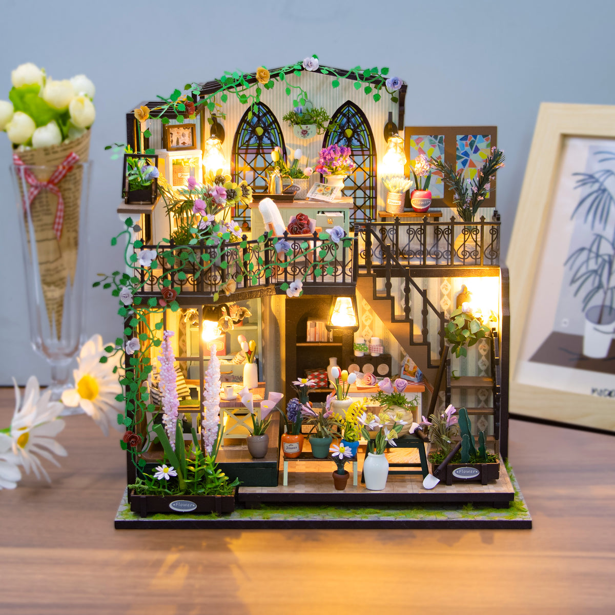 Hands Craft DIY Miniature House Kit | Garden Loft – Hands Craft US, Inc.