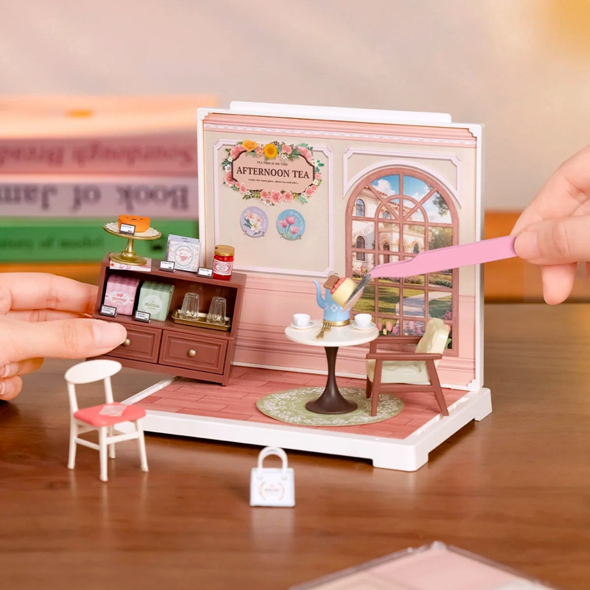 Hands Craft DIY Miniature House Kit | Honey Tea Lounge
