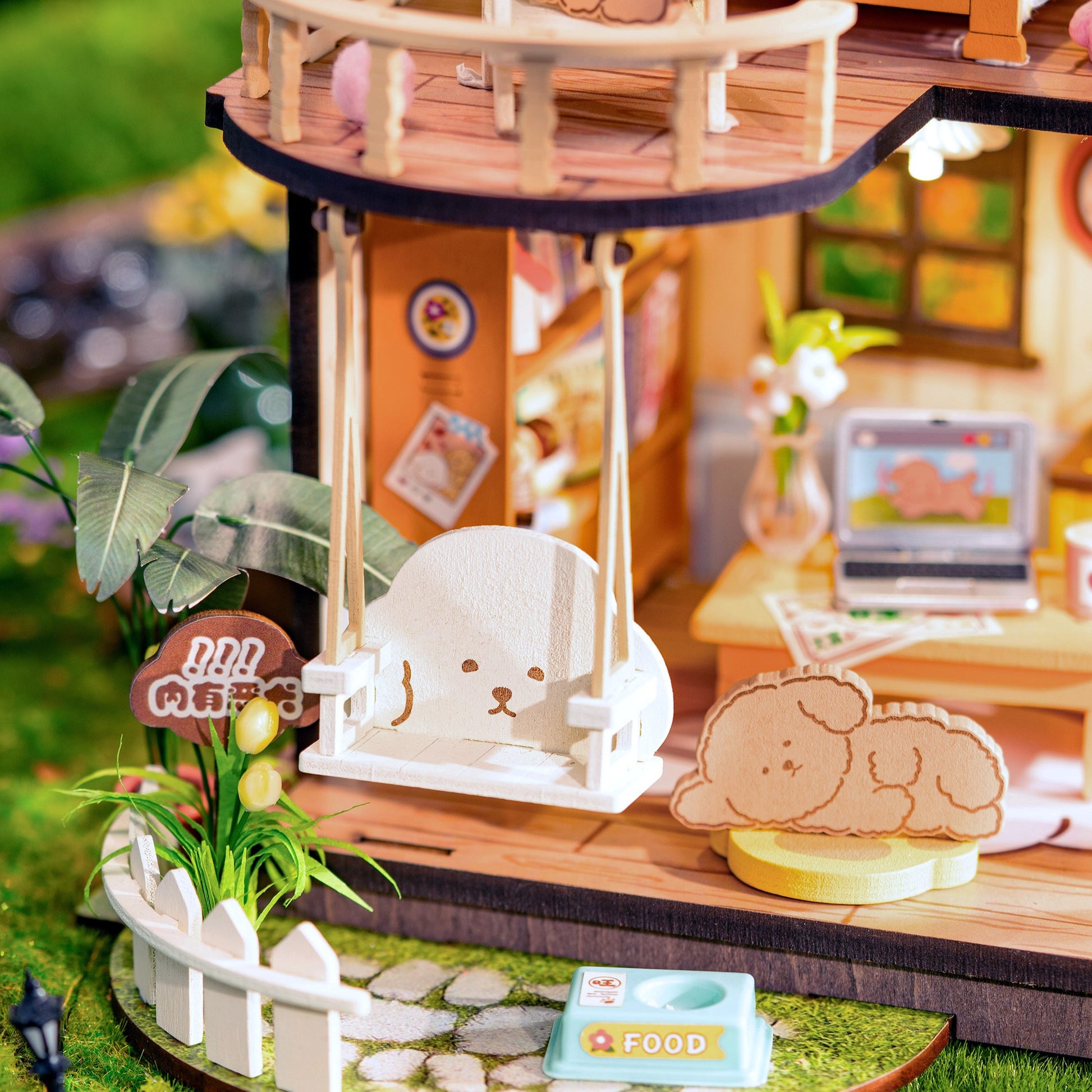 Hands Craft DIY Miniature House Kit | Puppy's Cozy Villa