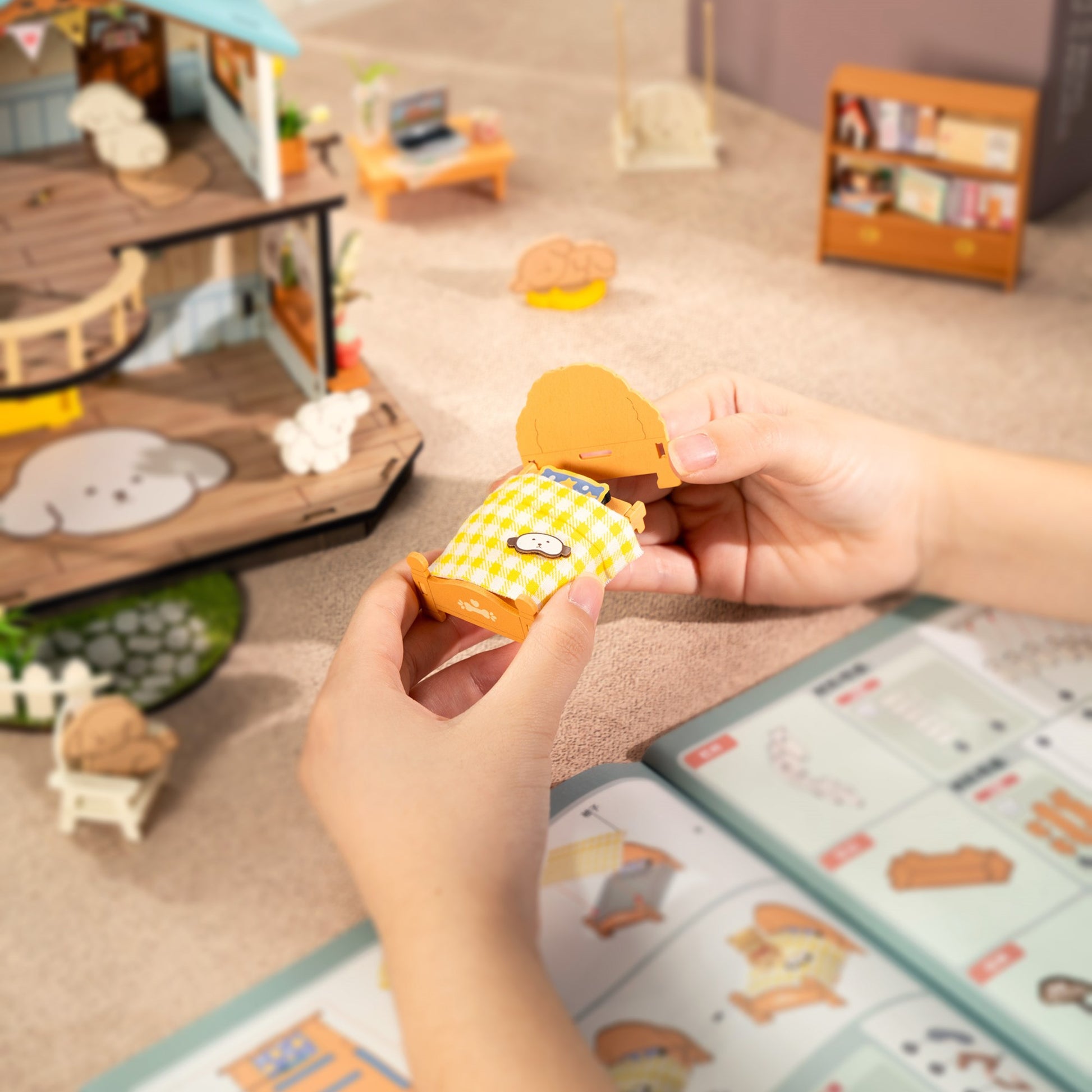 Hands Craft DIY Miniature House Kit | Puppy's Cozy Villa