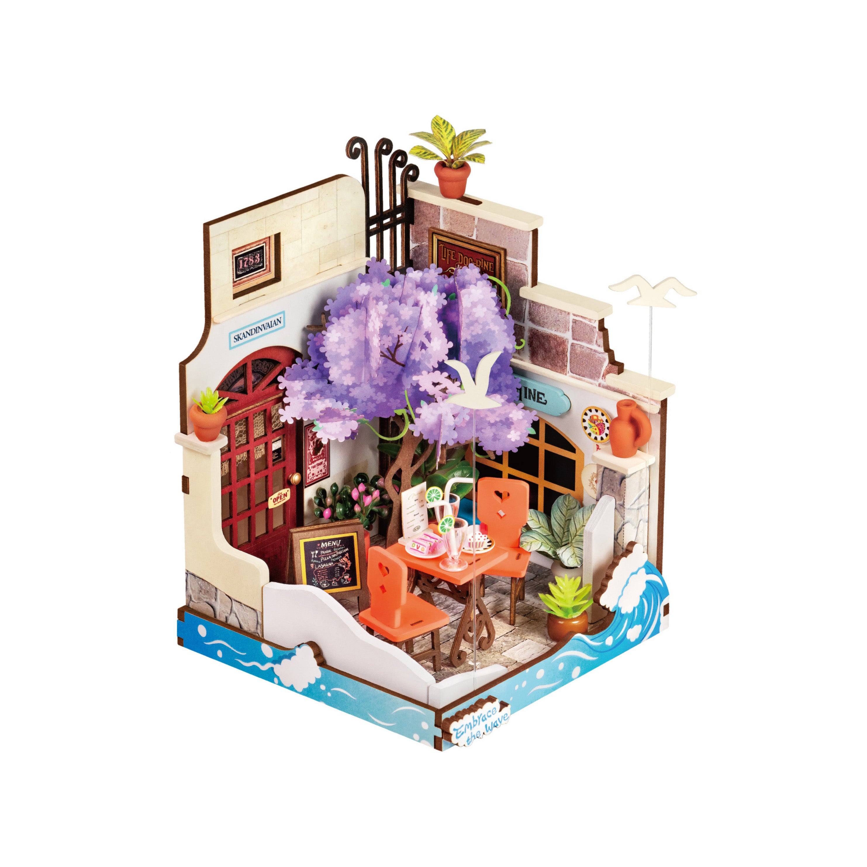Hands Craft DIY Miniature House Kit | Sea Holiday Restaurant