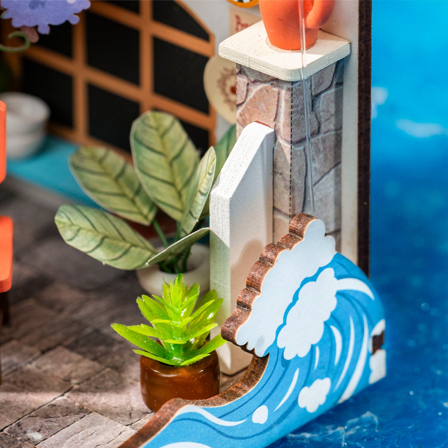 Hands Craft DIY Miniature House Kit | Sea Holiday Restaurant
