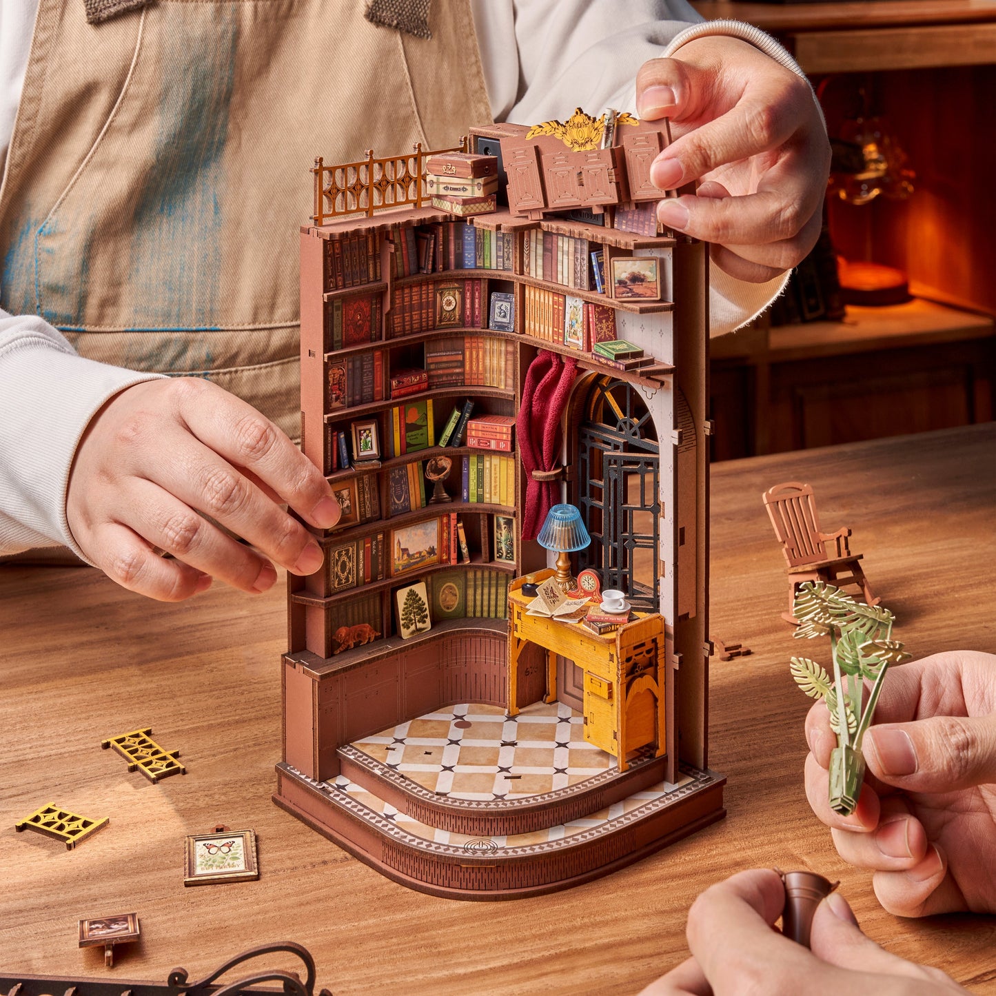 Hands Craft DIY Miniature House Kit | Silent Corner Study
