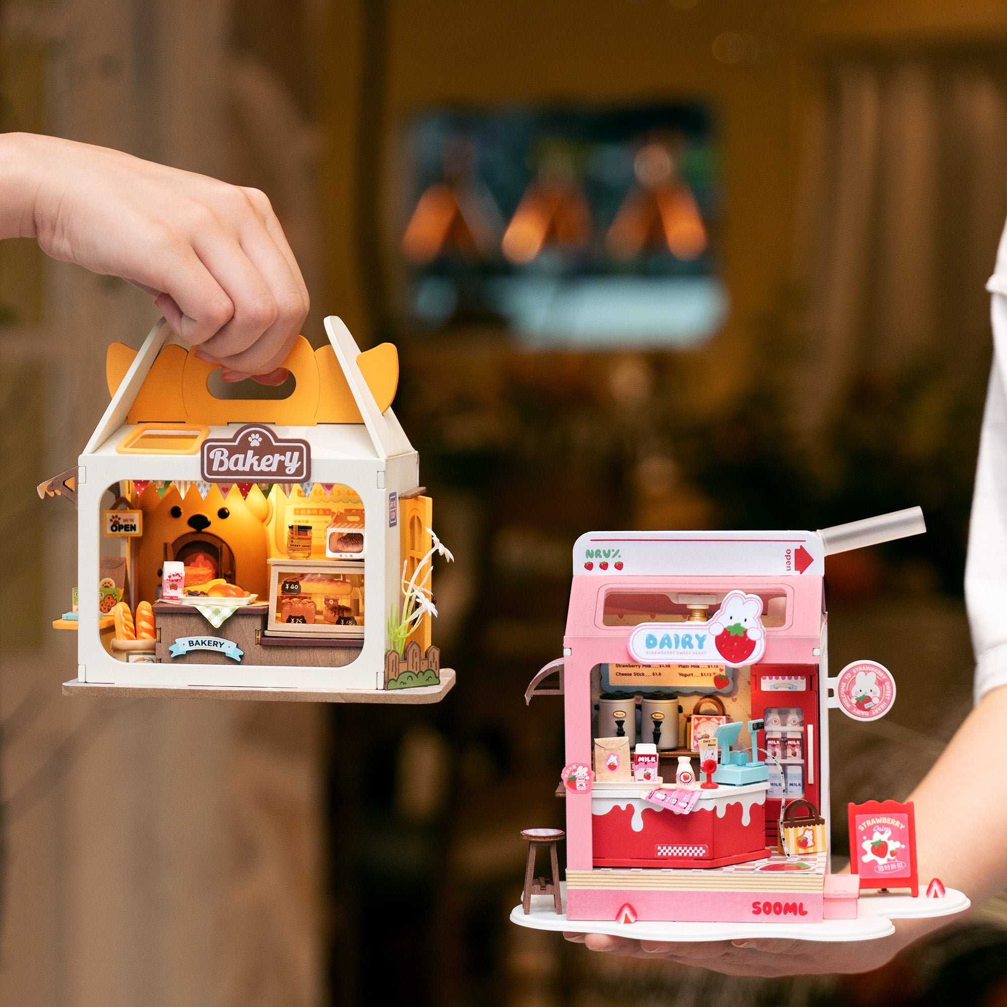 Hands Craft DIY Miniature House Kit | Strawberry Milk Box