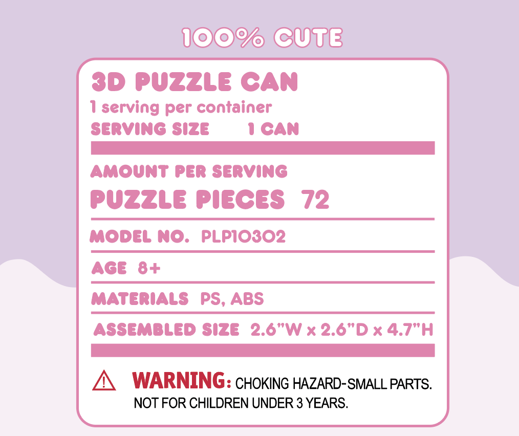 Hands Craft DIY Miniatures 3D Jigsaw Puzzle | Kuromi™ Soda Pop