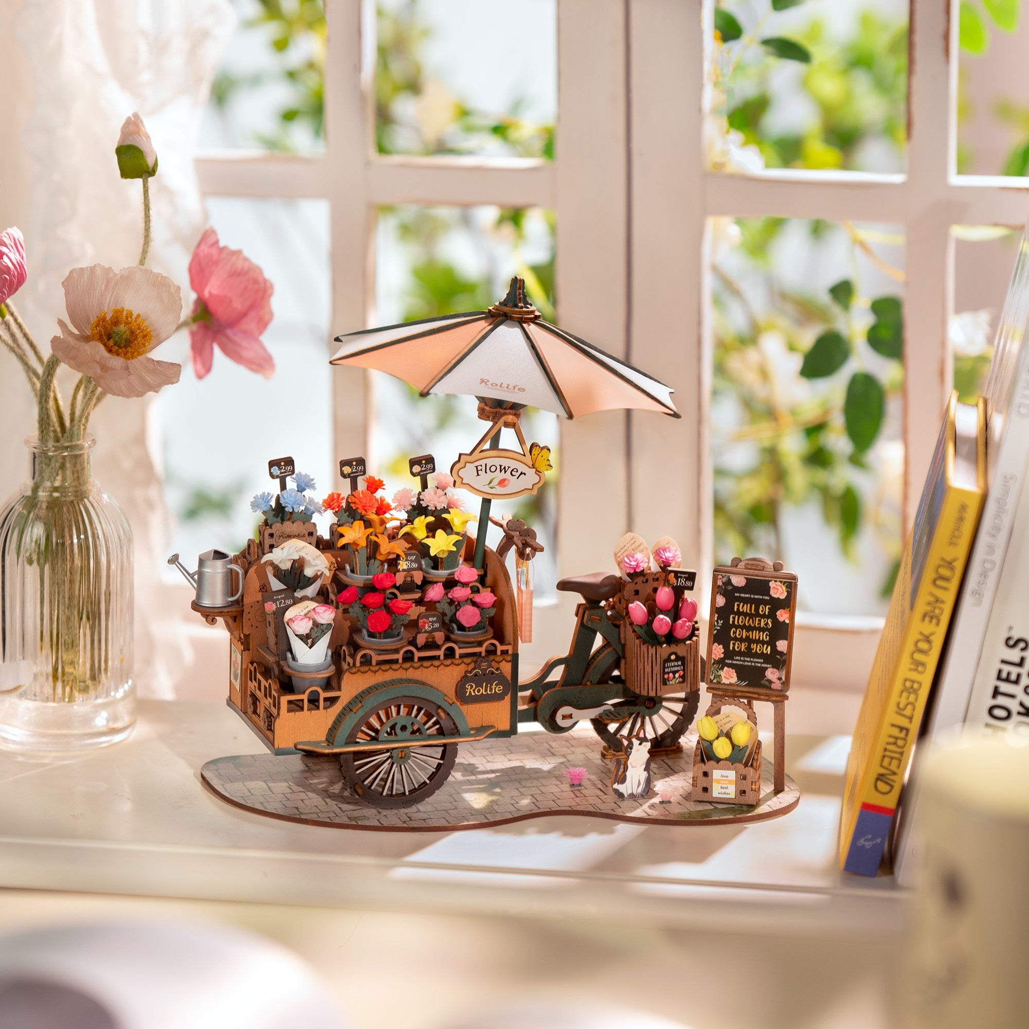 Hands Craft DIY Miniatures 3D Wooden Puzzle | Blossom Cart