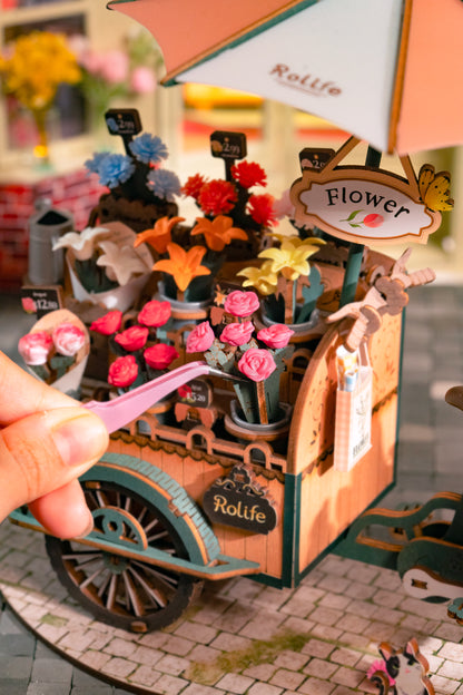 Hands Craft DIY Miniatures 3D Wooden Puzzle | Blossom Cart