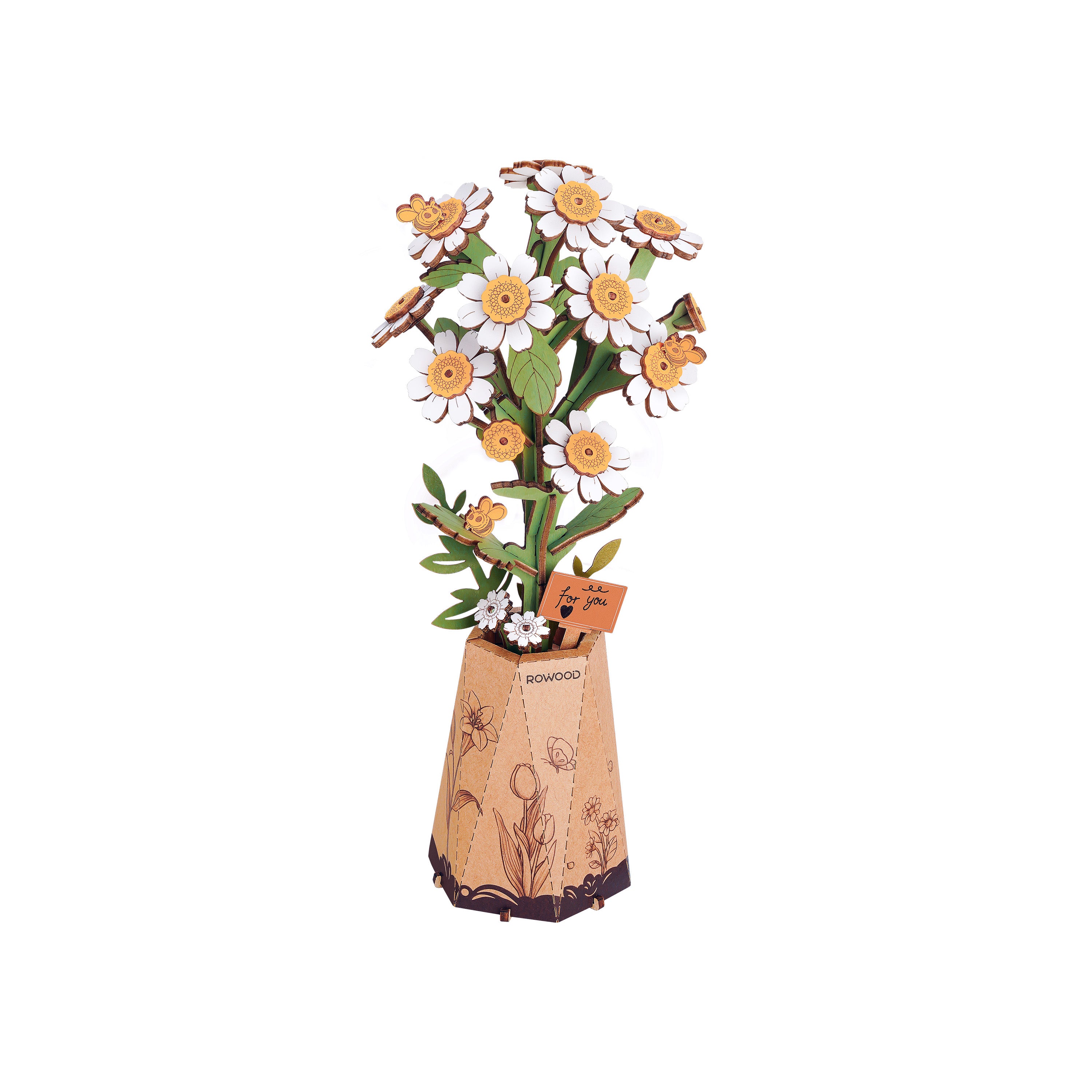 Hands Craft DIY Miniatures 3D Wooden Puzzle | Chamomile