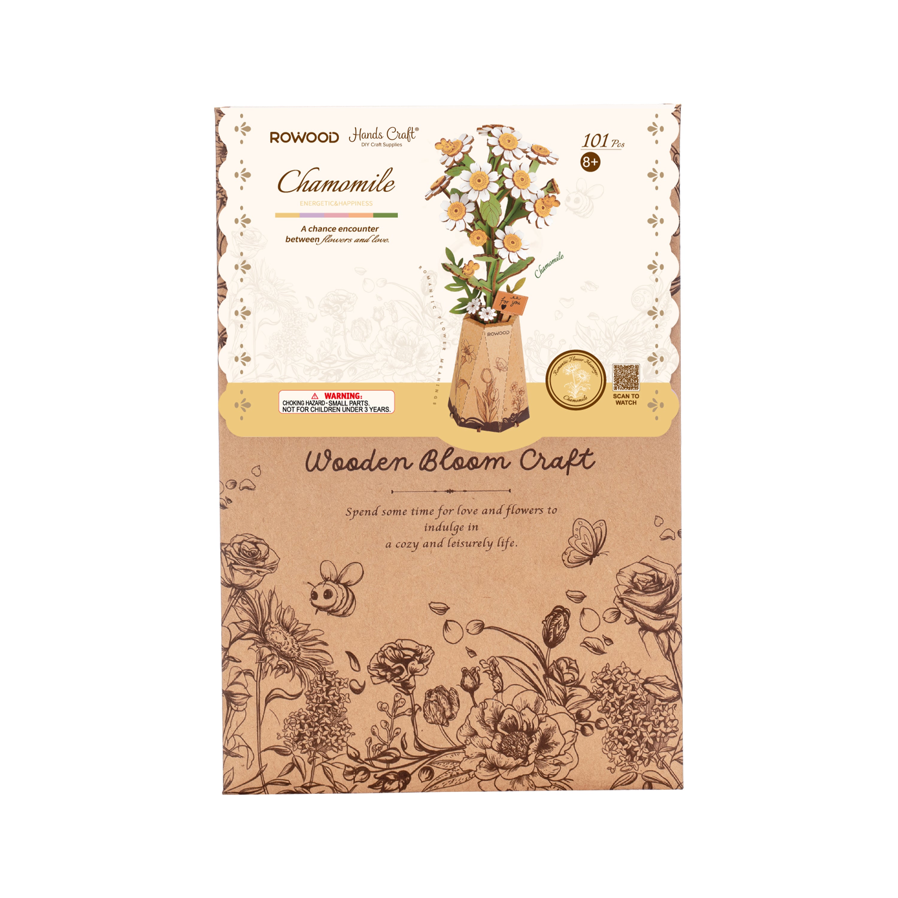 Hands Craft DIY Miniatures 3D Wooden Puzzle | Chamomile