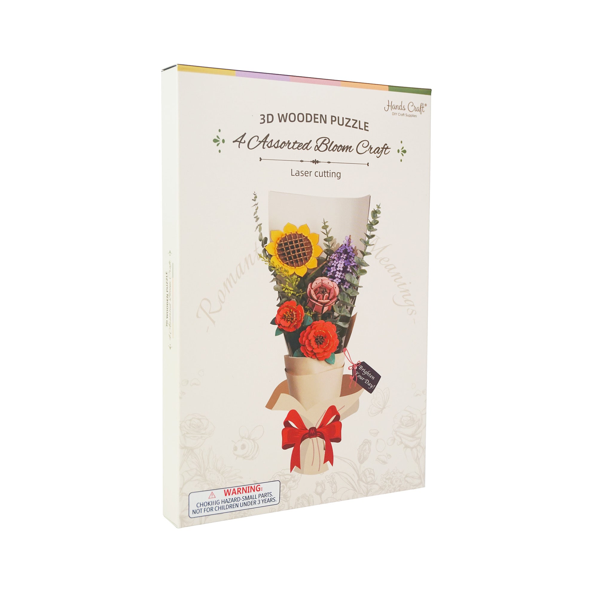 Hands Craft DIY Miniatures 3D Wooden Puzzle | Flower Bundle