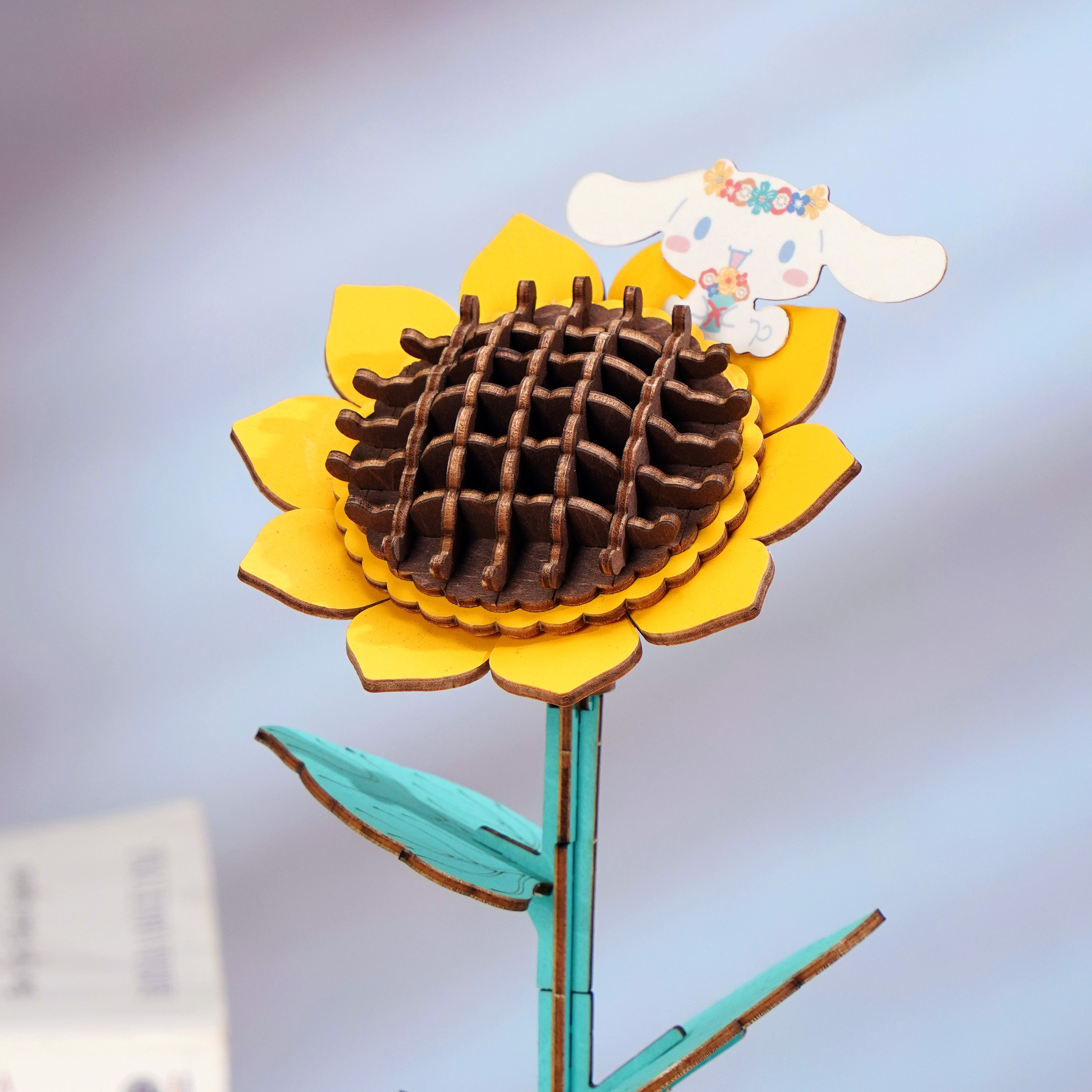 Hands Craft DIY Miniatures 3D Wooden Puzzle | Hello Kitty® and Friends Cinnamoroll Sunflower
