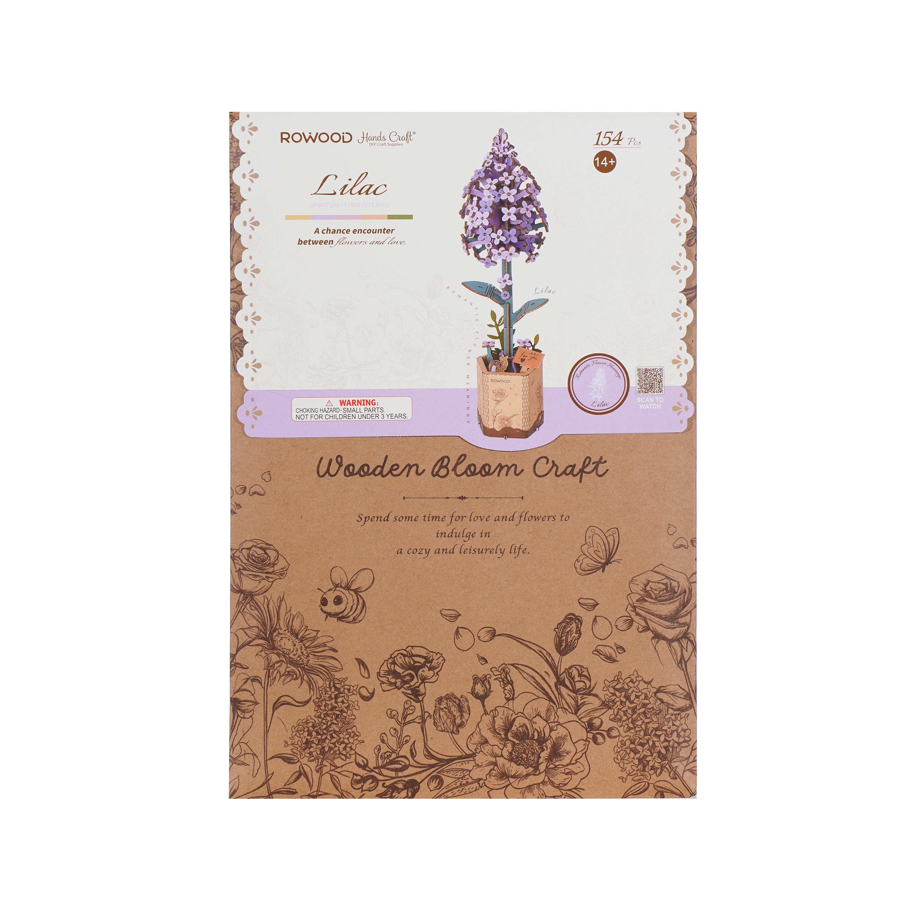 Hands Craft DIY Miniatures 3D Wooden Puzzle | Lilac