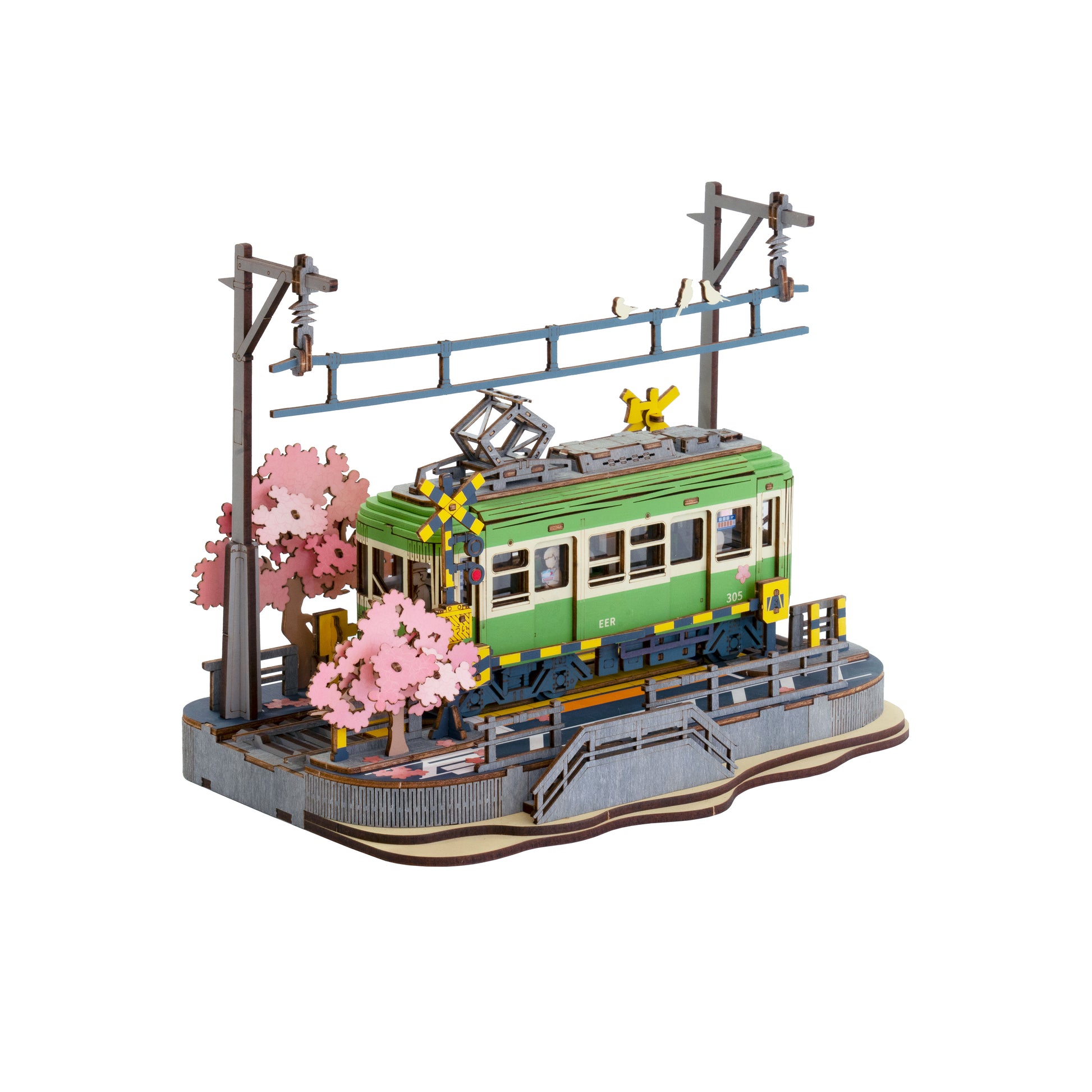 Hands Craft DIY Miniatures 3D Wooden Puzzle | Sakura Journey w/ LED Lights