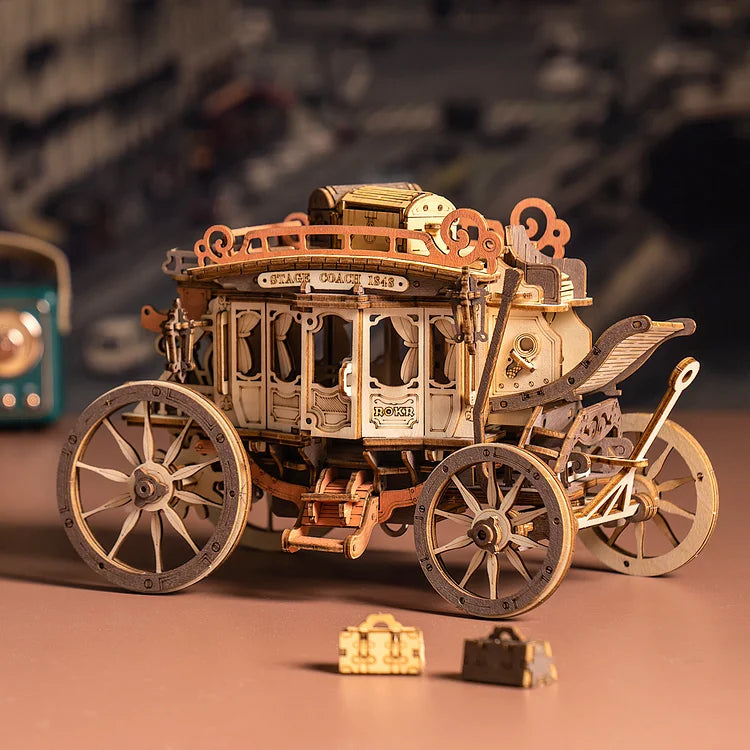 Hands Craft DIY Miniatures 3D Wooden Puzzle | Stagecoach