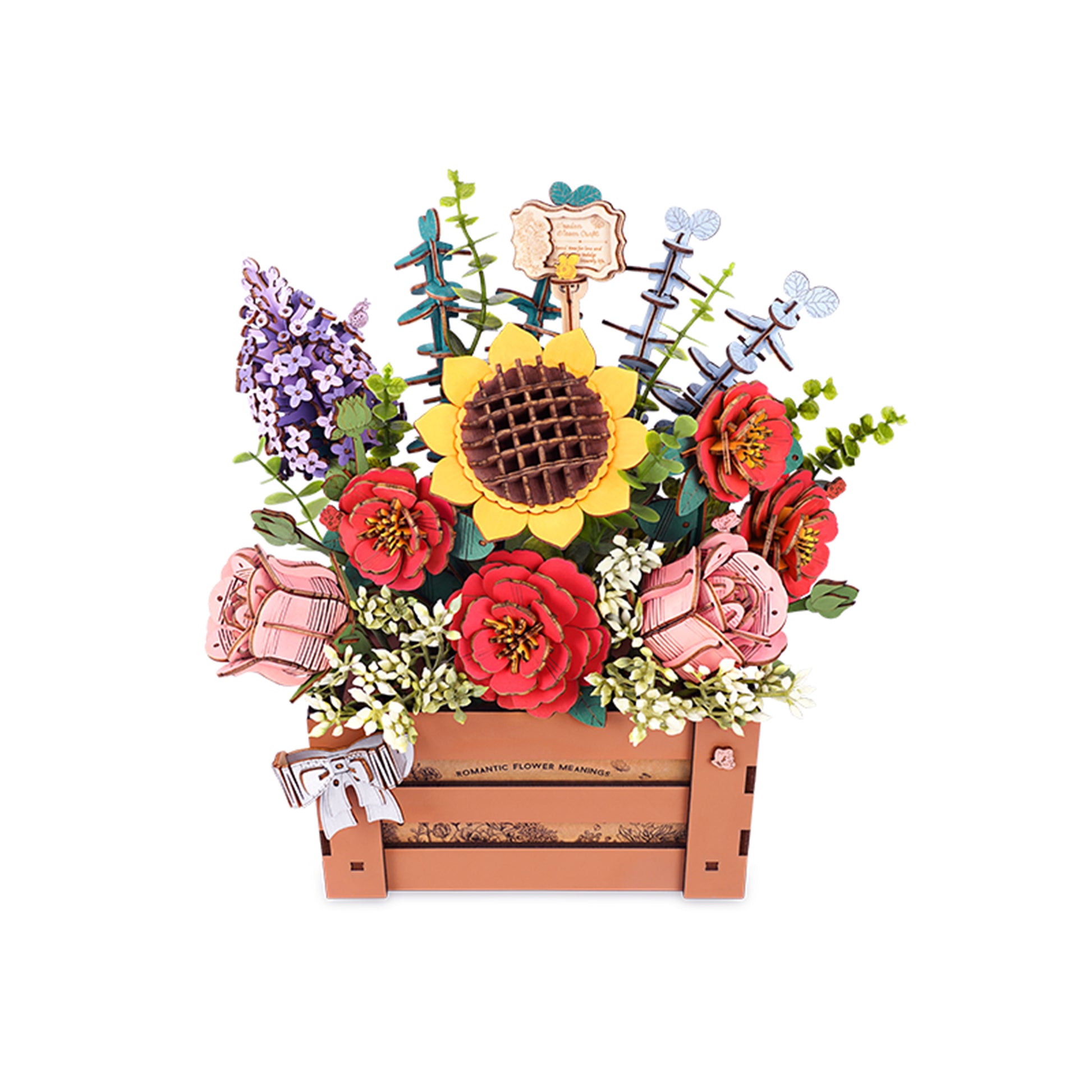 Hands Craft DIY Miniatures 3D Wooden Puzzle | Wooden Bloom Box