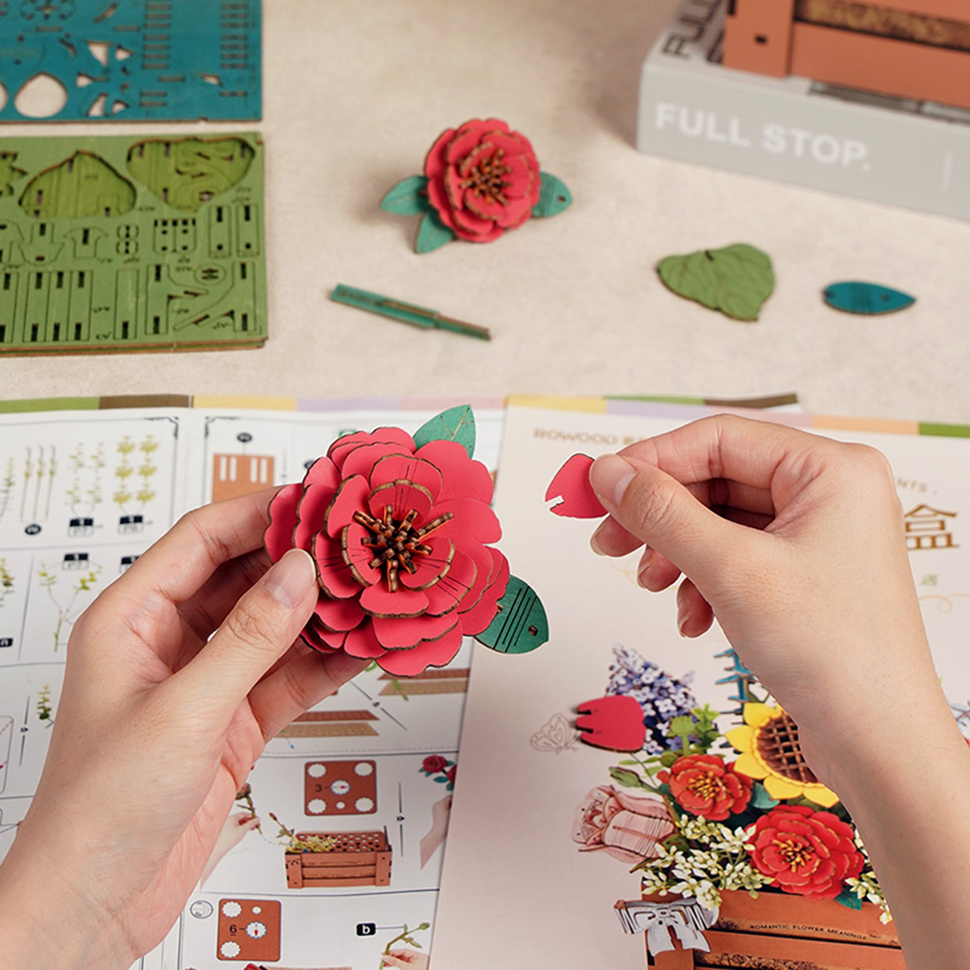 Hands Craft DIY Miniatures 3D Wooden Puzzle | Wooden Bloom Box