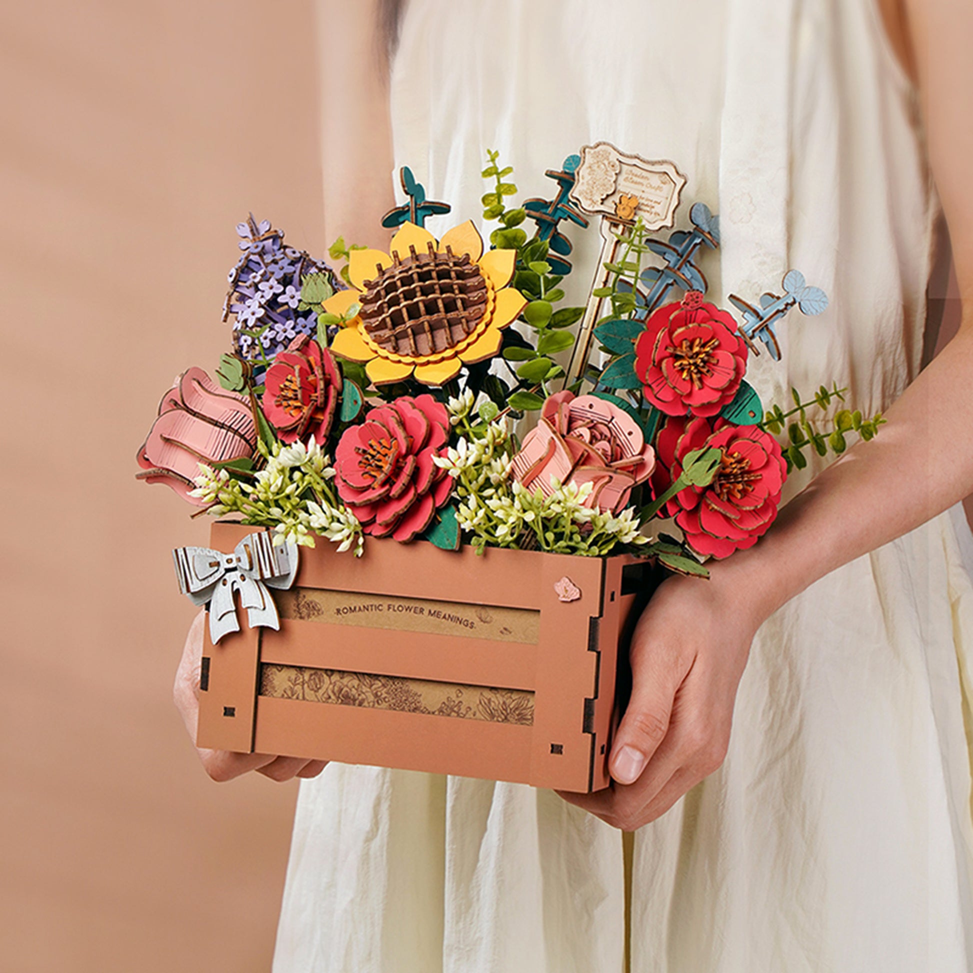 Hands Craft DIY Miniatures 3D Wooden Puzzle | Wooden Bloom Box