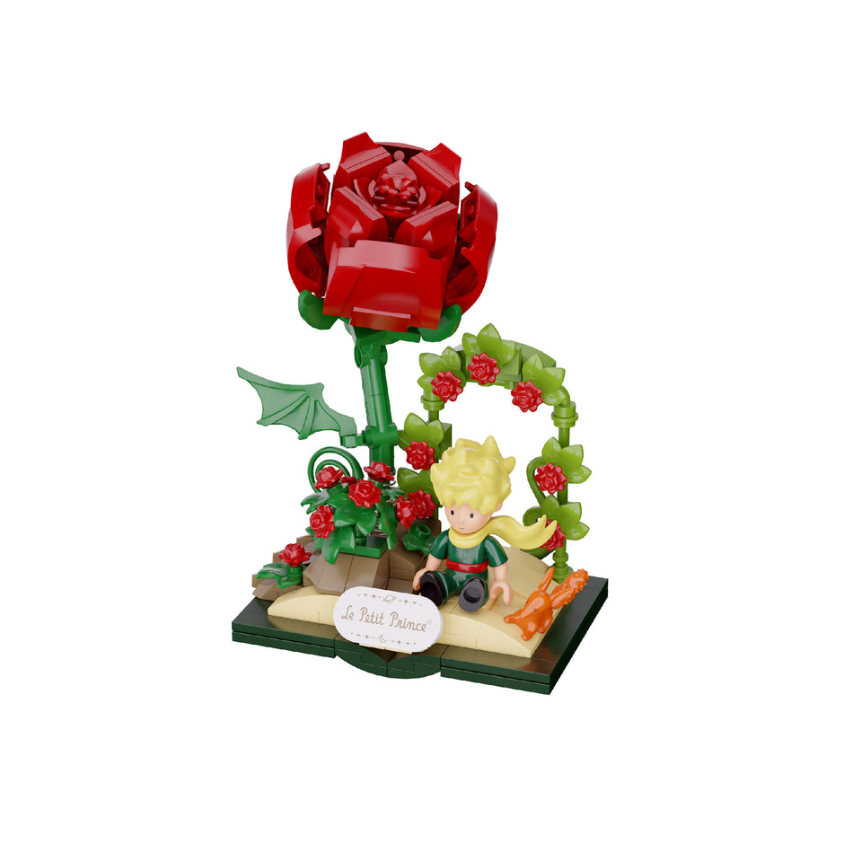 Portachiavi Il Piccolo Principe Con Rosa - Regalo Romantico Per Coppia, San Valentino, Anniversario, Fidanzato E Fidanzata