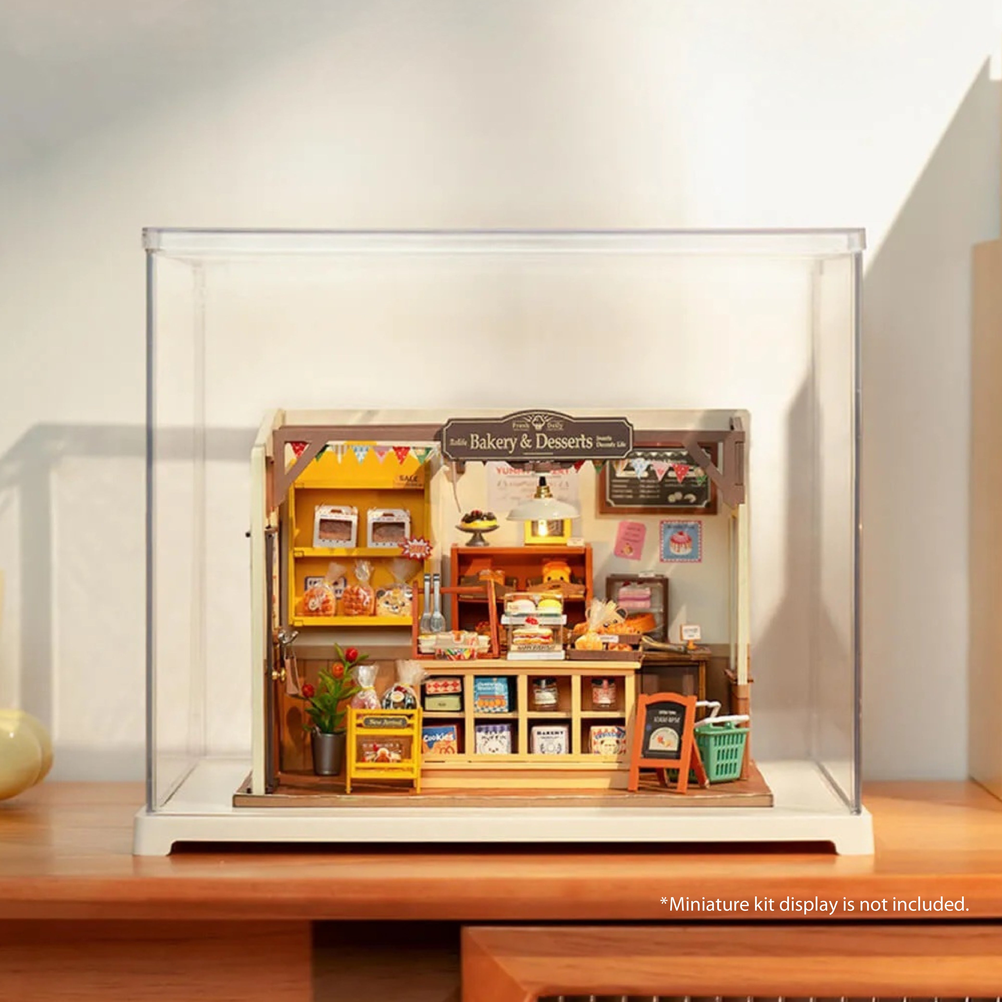 Hands Craft DIY Miniatures Dust Cover | Plastic Display Case
