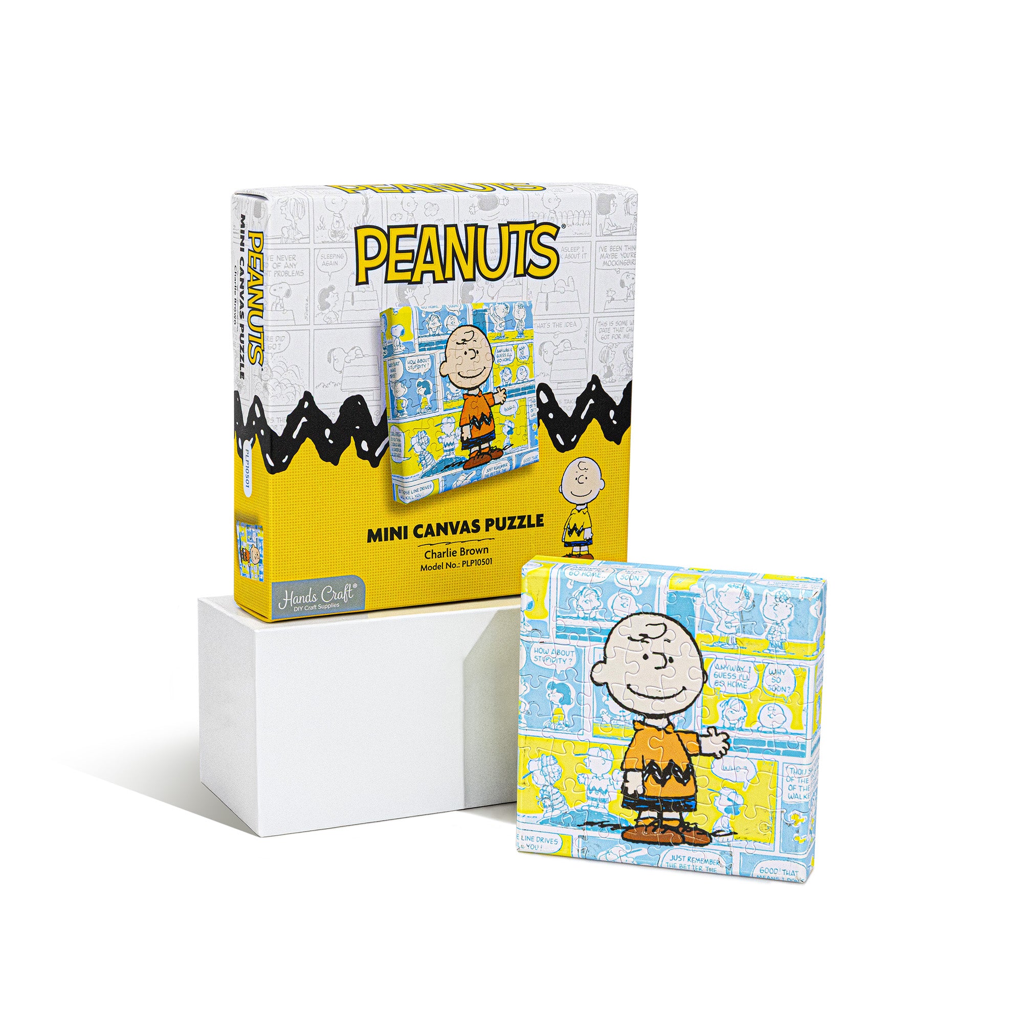 Hands Craft DIY Miniatures Mini Canvas Puzzle | Peanuts® Charlie Brown