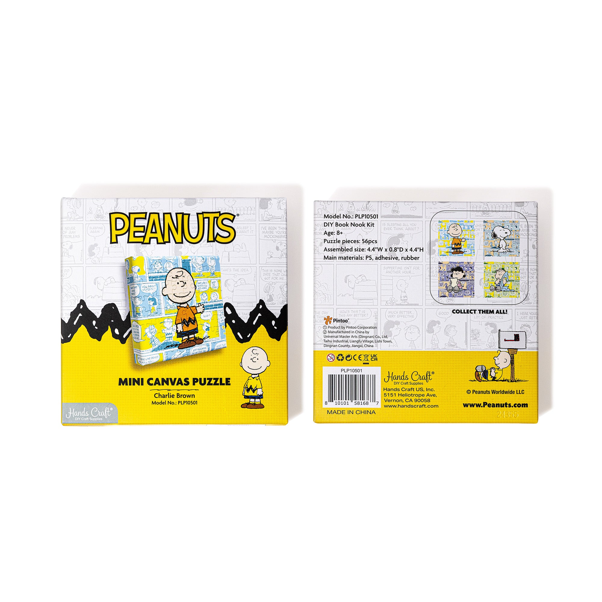 Hands Craft DIY Miniatures Mini Canvas Puzzle | Peanuts® Charlie Brown