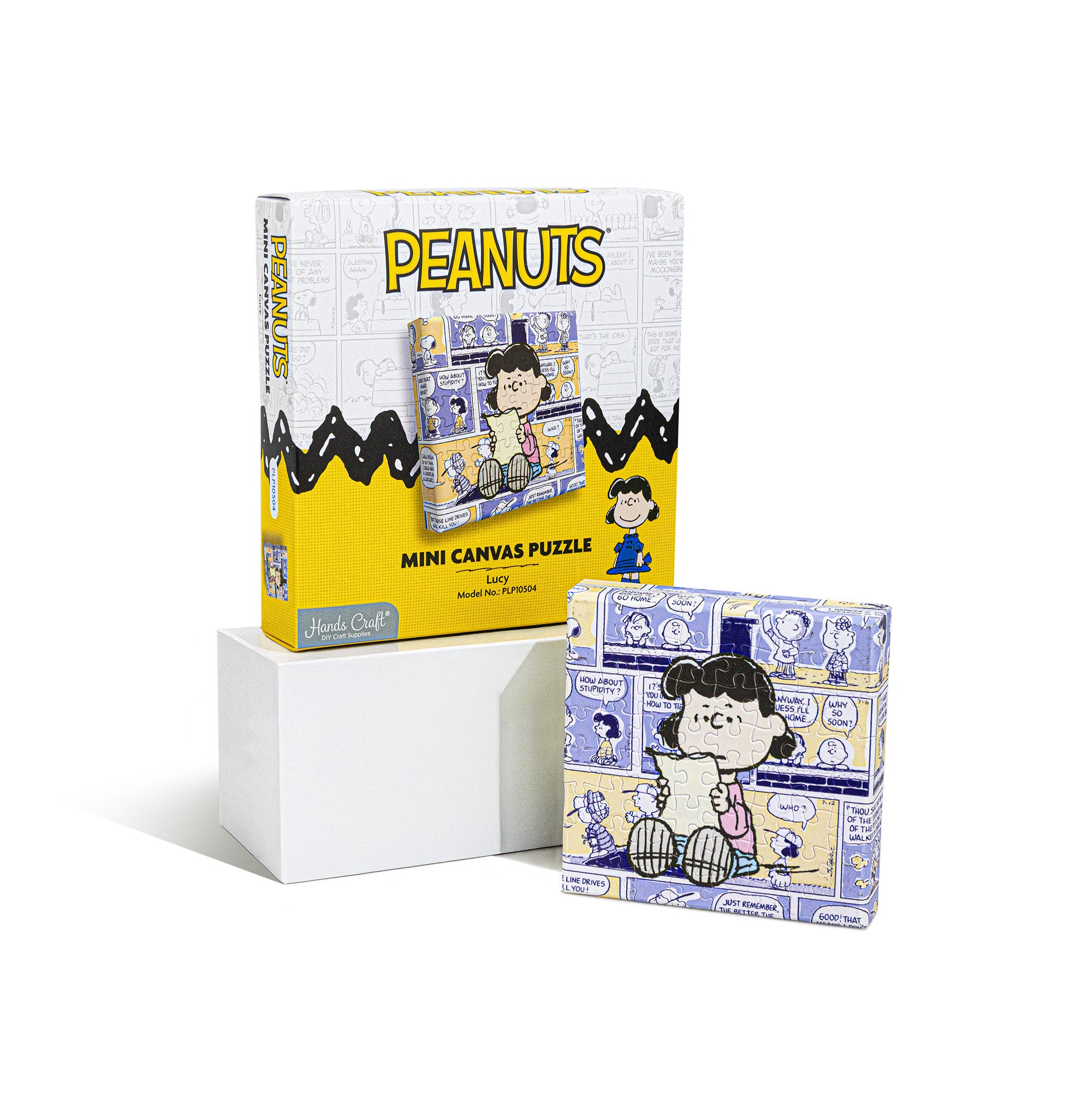Hands Craft DIY Miniatures Mini Canvas Puzzle | Peanuts® Lucy