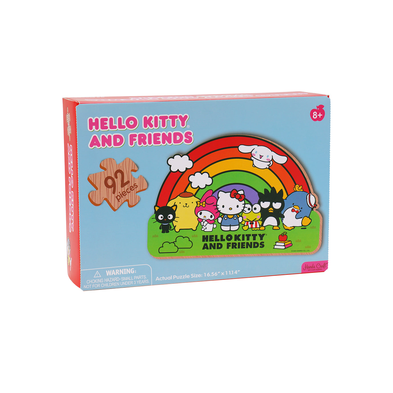 Hands Craft DIY Miniatures Wooden Jigsaw Puzzle | Hello Kitty® and Friends Rainbow