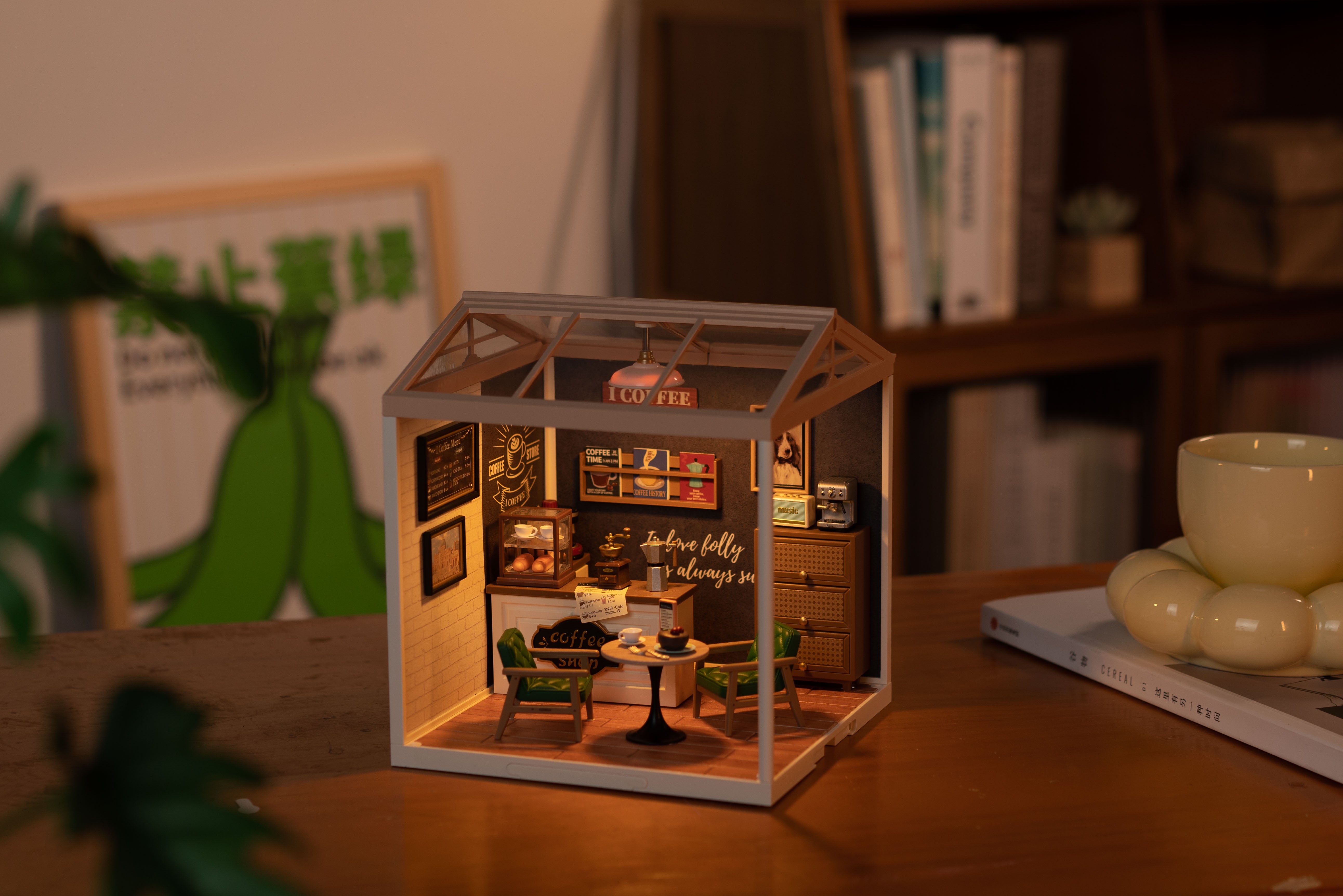 Hands Craft DIY Stackable Miniature House | Breezy Time Cafe