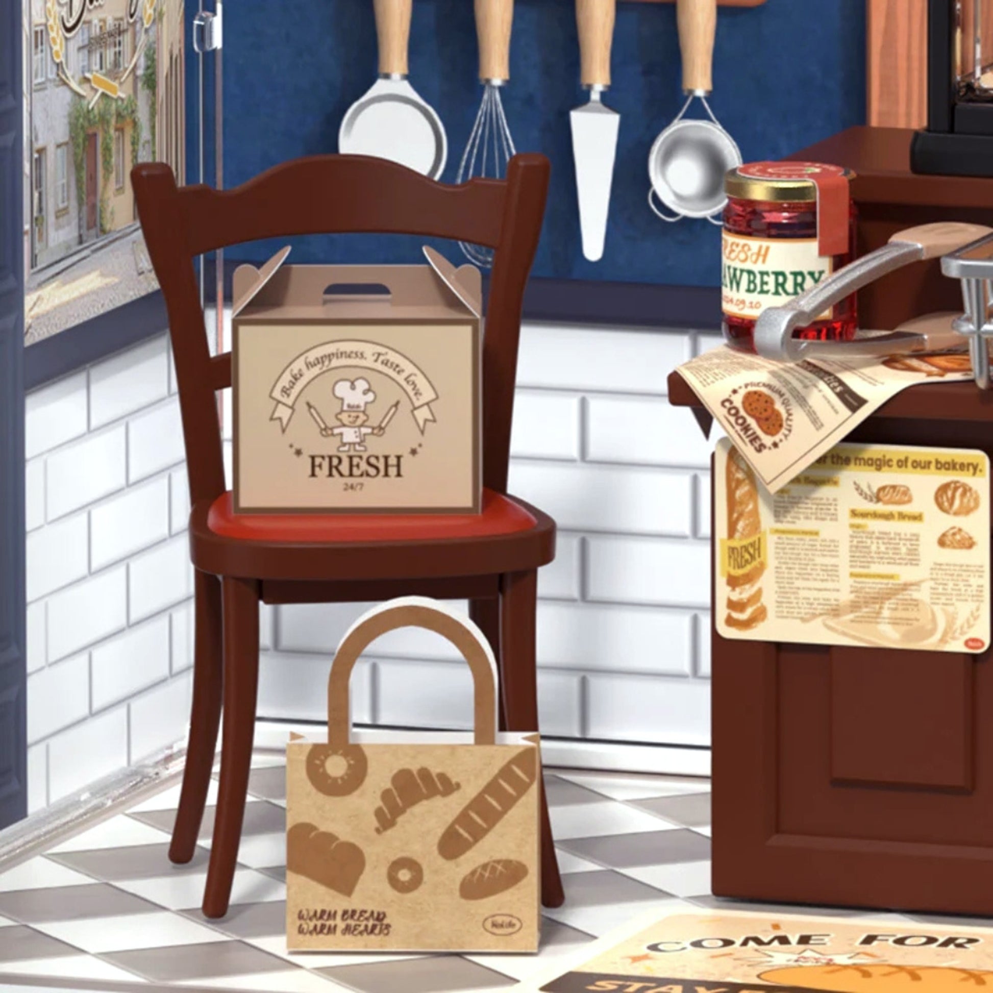 Hands Craft DIY Stackable Miniature House | Butter Bakery House