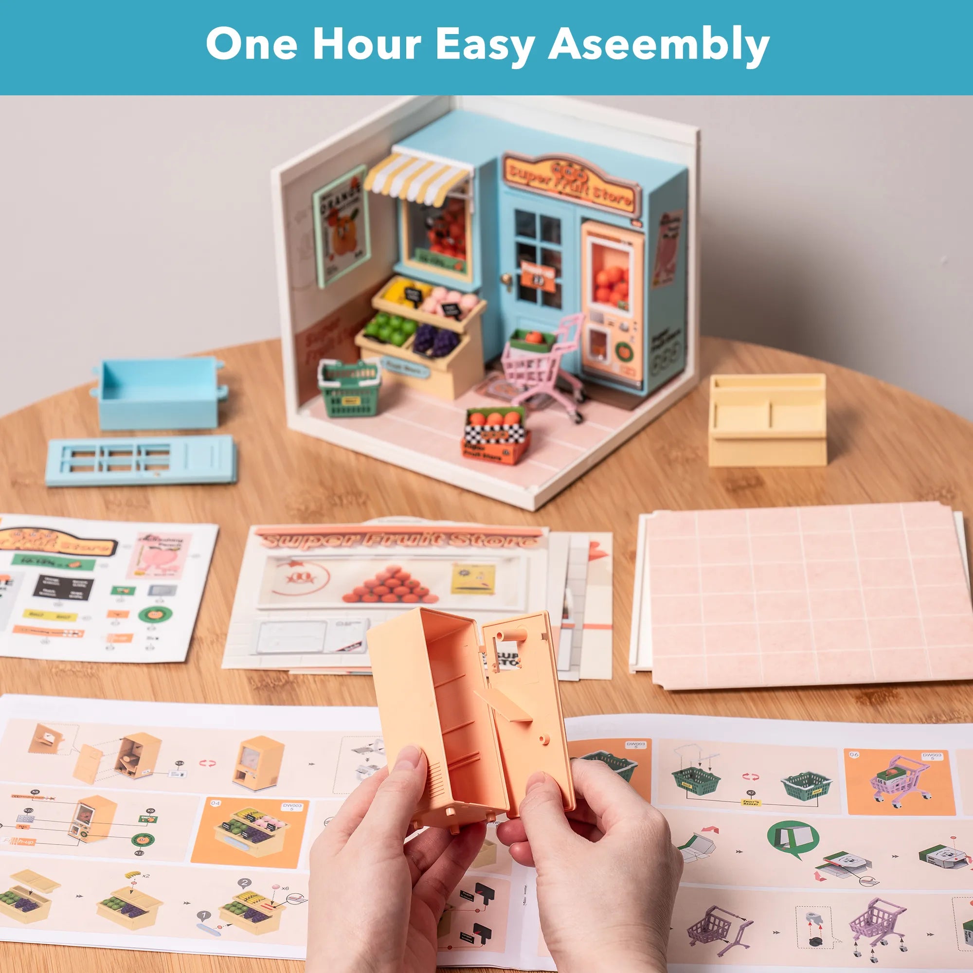 Hands Craft DIY Stackable Miniature House | Daily VC Fruit Store
